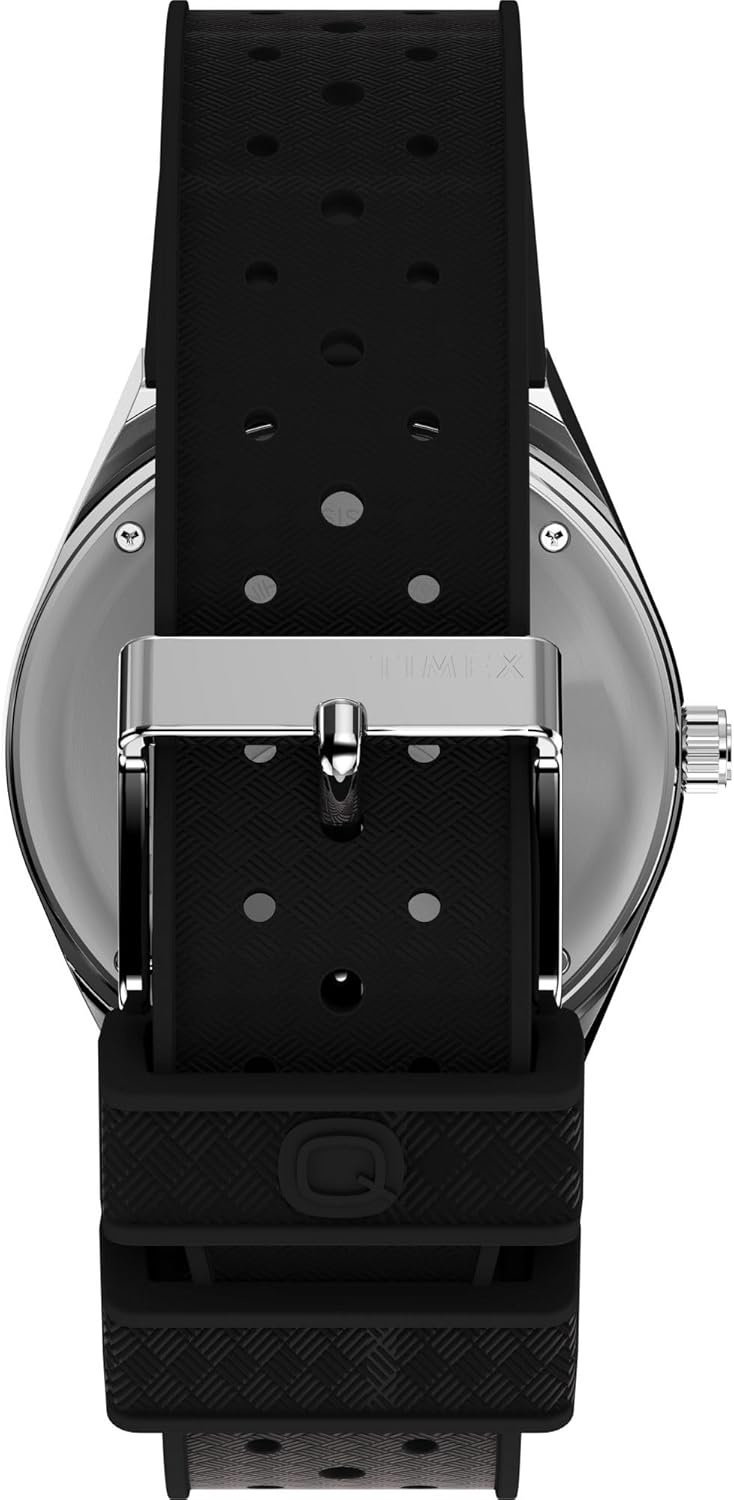 image:imageTimex Mens Q 38mm WatchBlackStainless SteelBlack