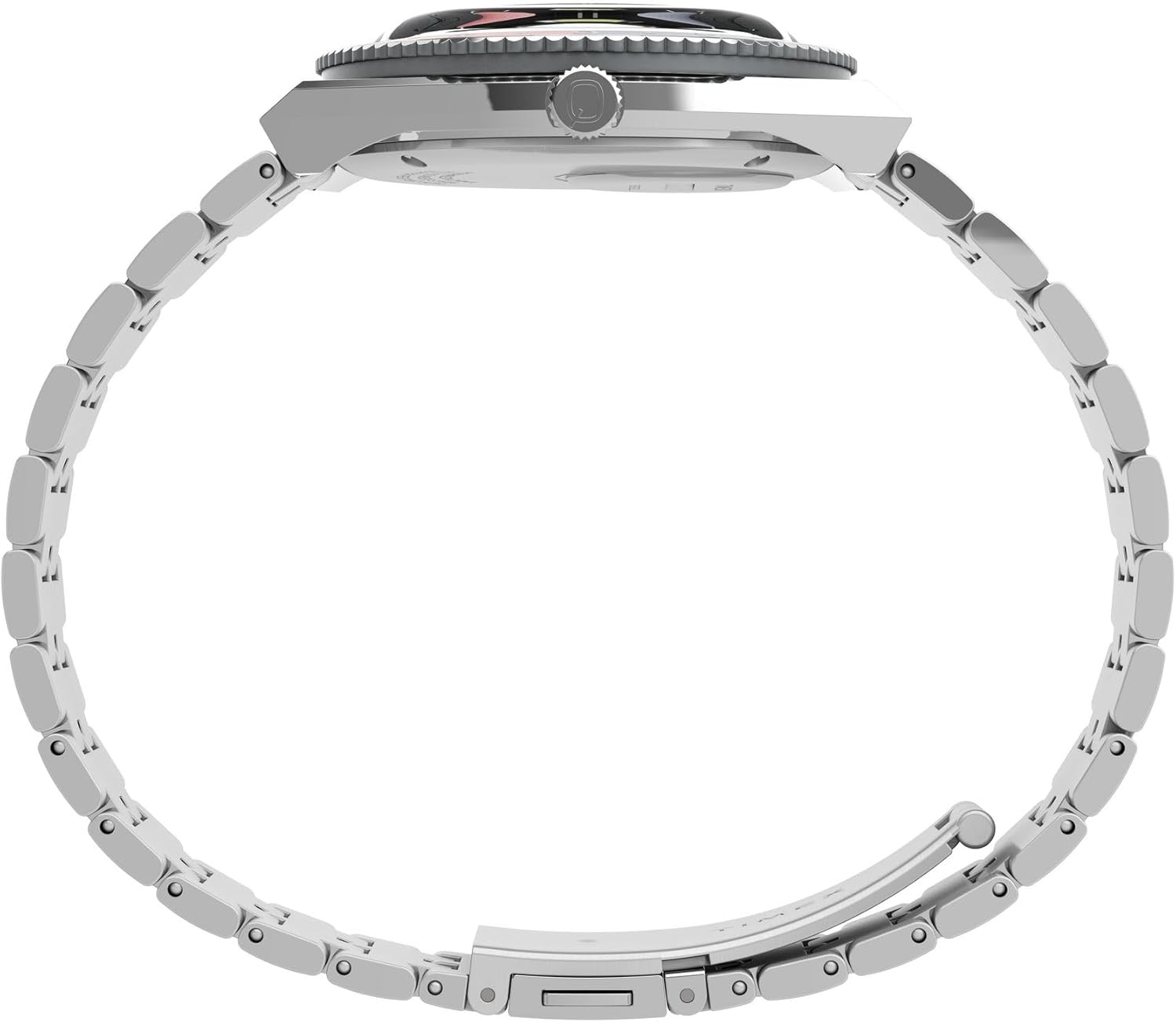 image:imageTimex Mens Q 38mm WatchSilverToneRed