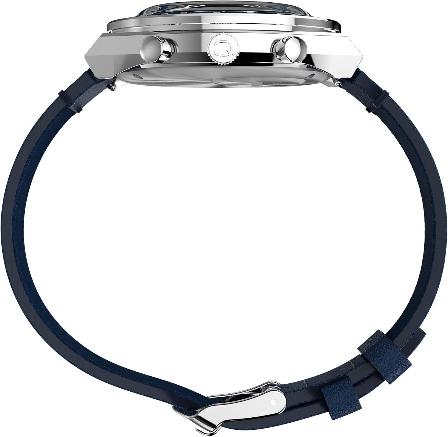 image:imageTimex Mens Q 40mm WatchBlackBlueSilverTone
