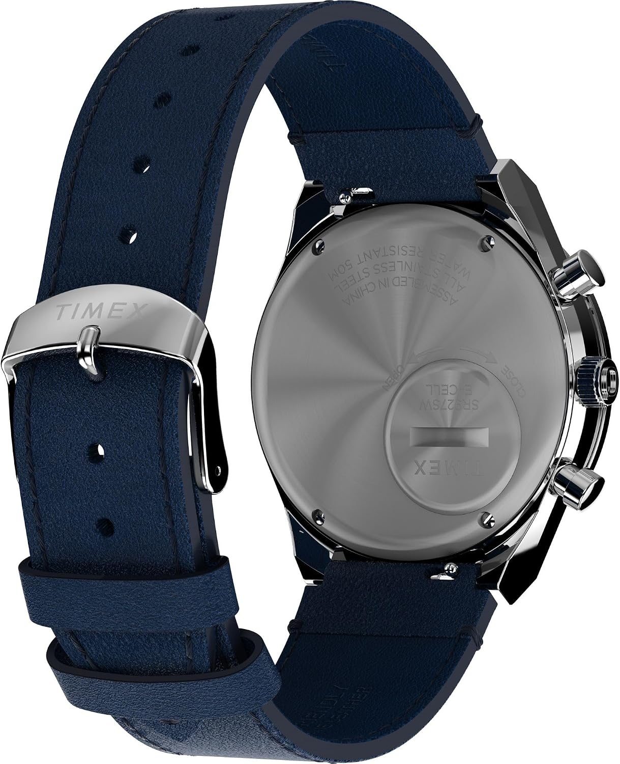 image:imageTimex Mens Q 40mm WatchBlackBlueSilverTone