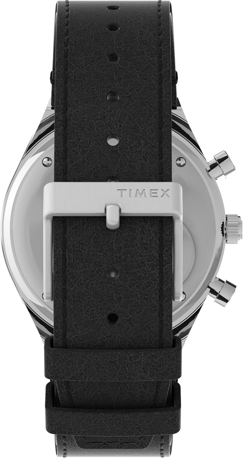 image:imageTimex Mens Q 40mm WatchBlackSilverTone