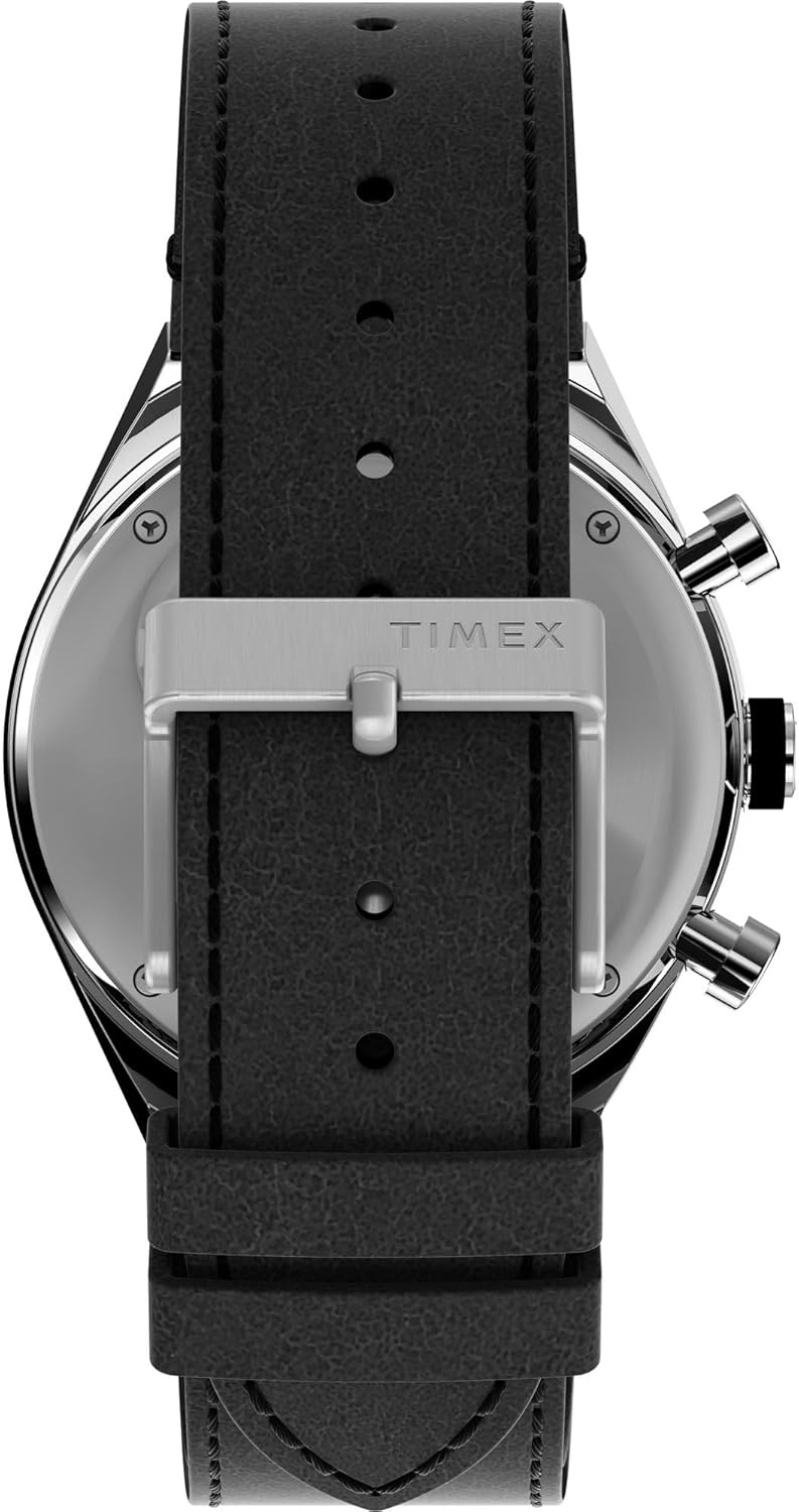 image:imageTimex Mens Q 40mm WatchBlackStainless SteelBlack
