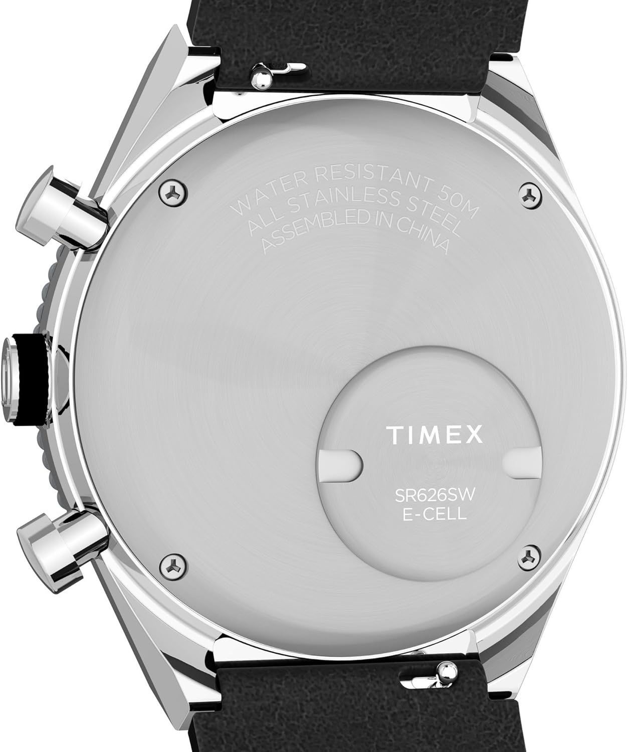 image:imageTimex Mens Q 40mm WatchBlackStainless SteelBlack