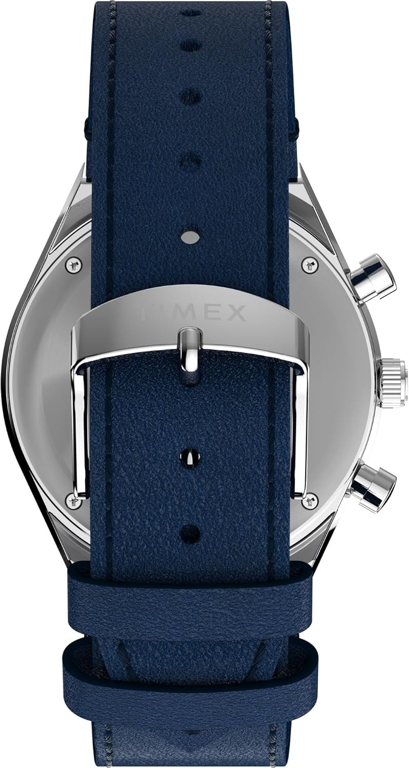 image:imageTimex Mens Q 40mm WatchBlueSilverToneBlue