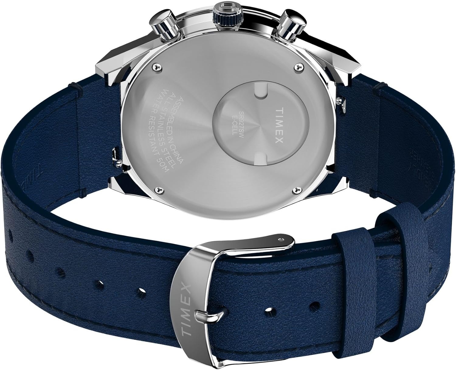 image:imageTimex Mens Q 40mm WatchBlueSilverToneBlue