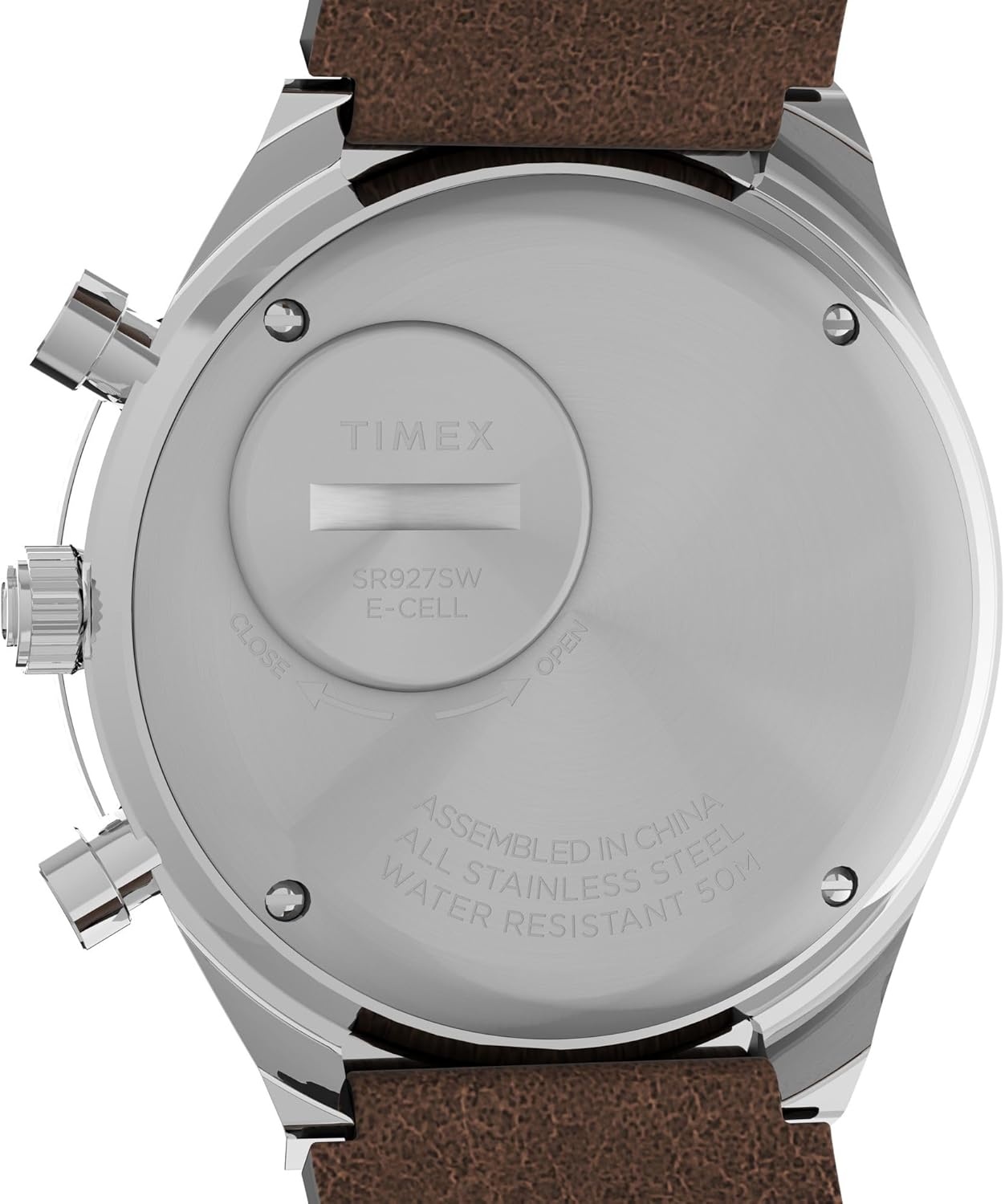 image:imageTimex Mens Q 40mm WatchBrownWhiteSilver