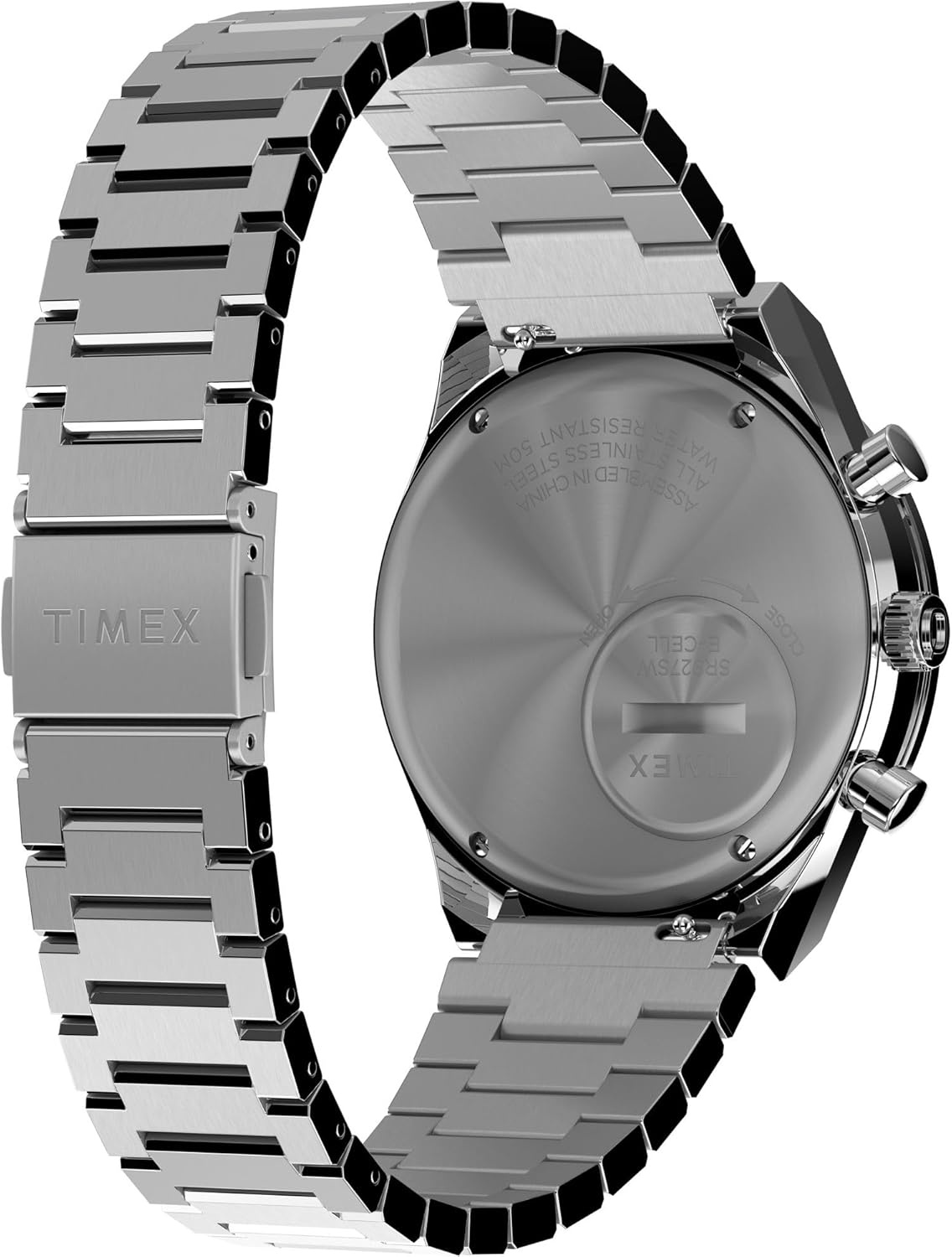 image:imageTimex Mens Q 40mm WatchSilverToneBlue