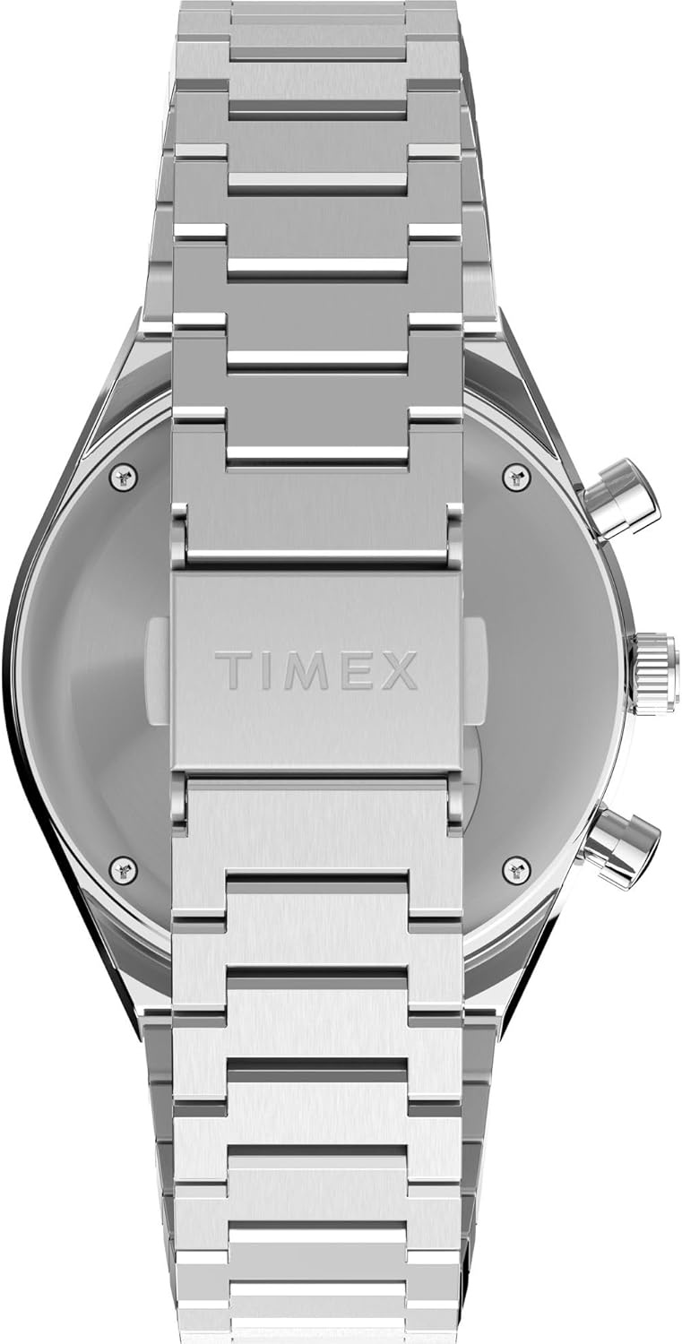 image:imageTimex Mens Q 40mm WatchSilverToneSilverToneWhite