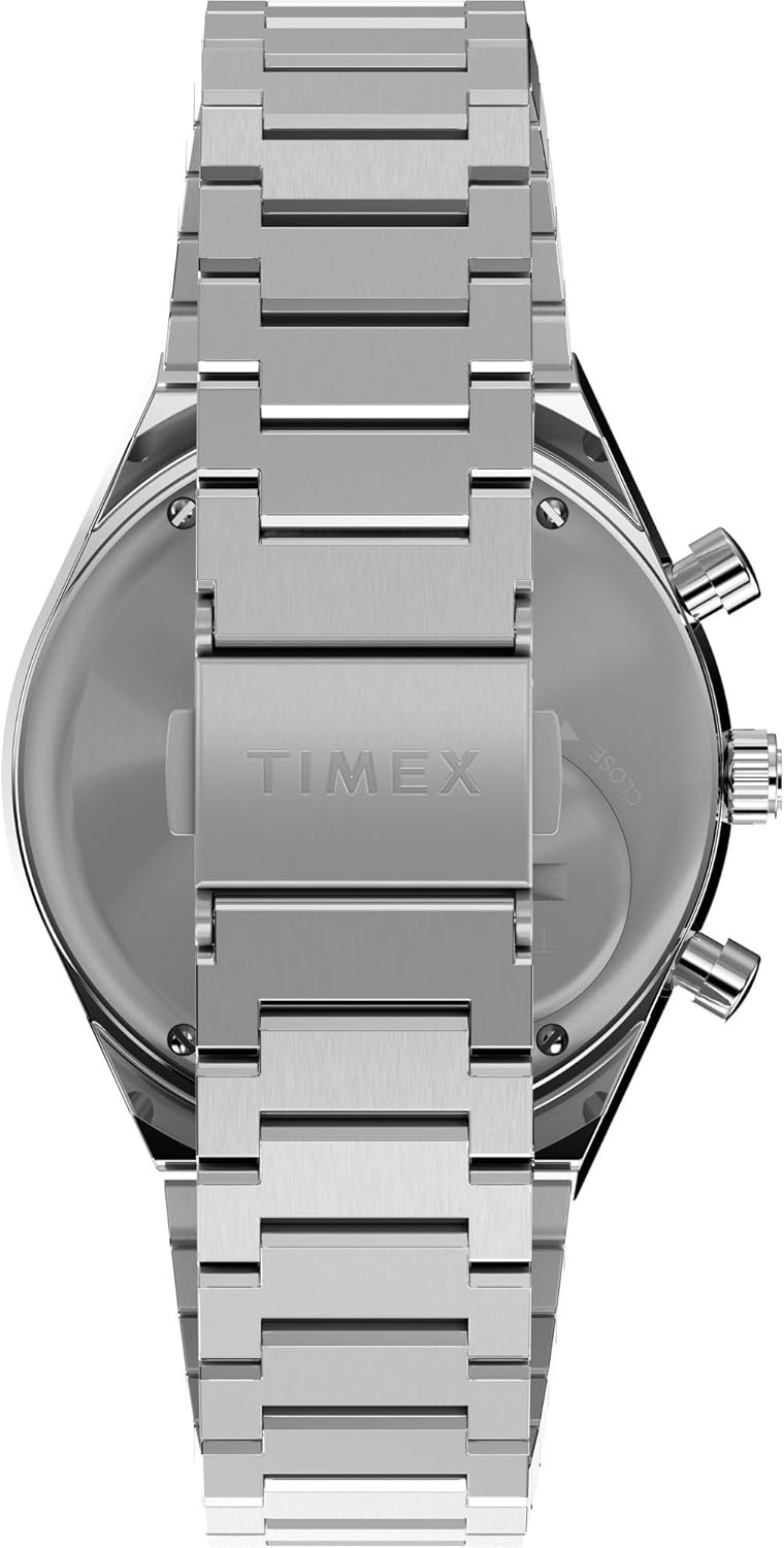 image:imageTimex Mens Q 40mm WatchSilverToneWhite