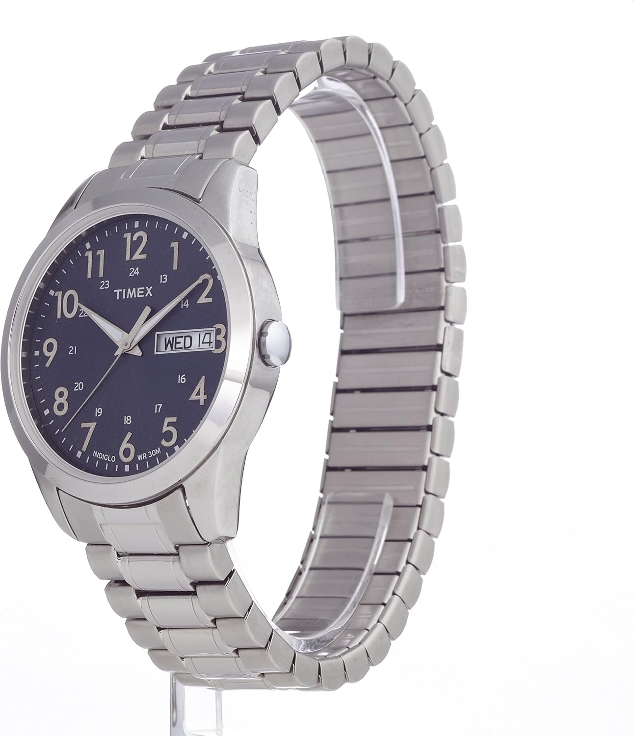 image:imageTimex Mens South Street Sport 36mm Watch Box SetSilverToneBlue
