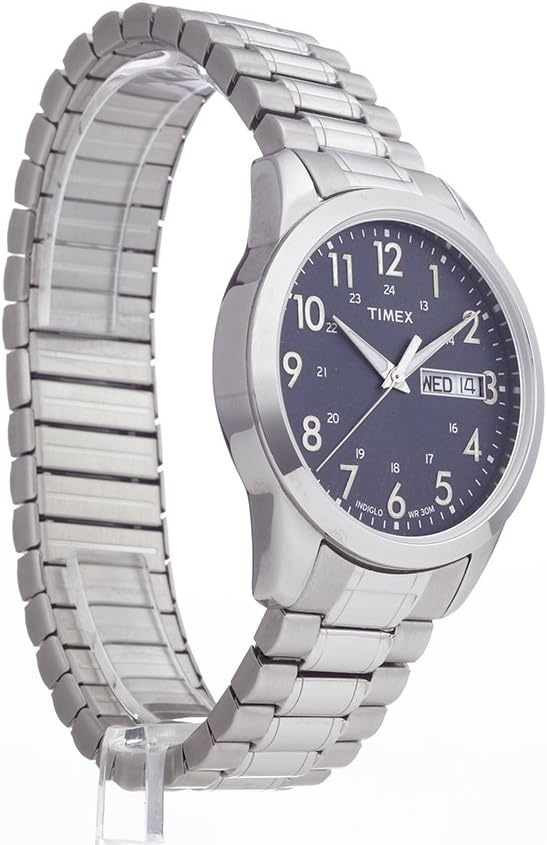 image:imageTimex Mens South Street Sport 36mm Watch Box SetSilverToneBlue