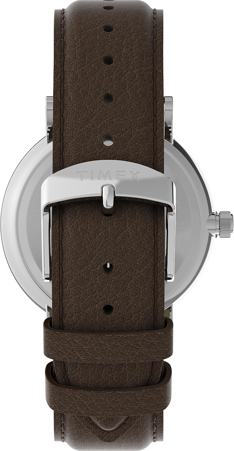 image:imageTimex Mens Southview 41mm WatchBrownGreenSilverTone
