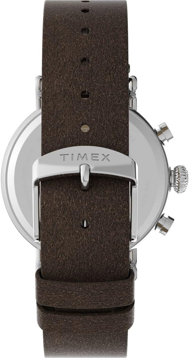 image:imageTimex Mens Standard Chronograph 41mm WatchBrownGreen