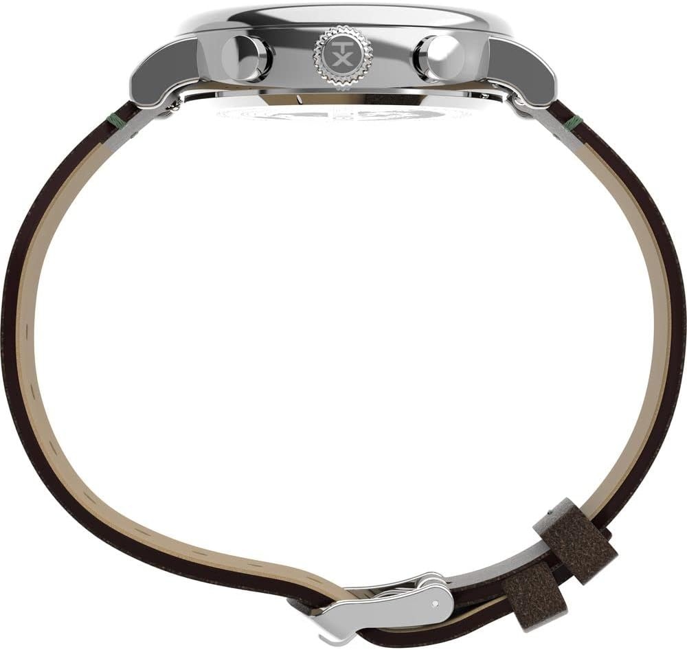 image:imageTimex Mens Standard Chronograph 41mm WatchBrownGreen