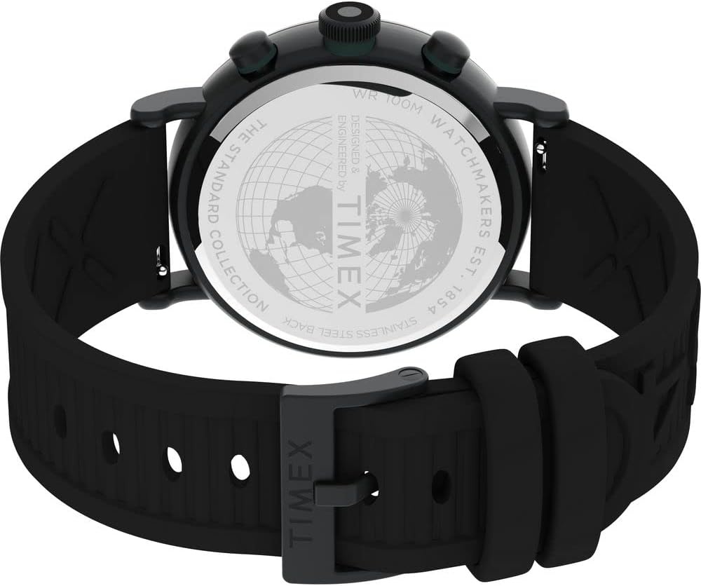 image:imageTimex Mens Standard Diver 43mm WatchBlackBlackBlack