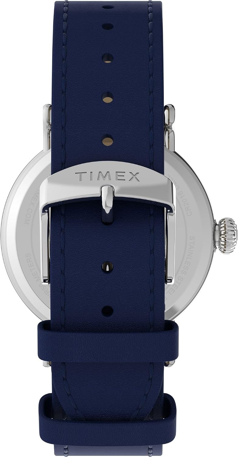 image:imageTimex Mens Standard SubSecond 40mm WatchBlueSilverToneBlue