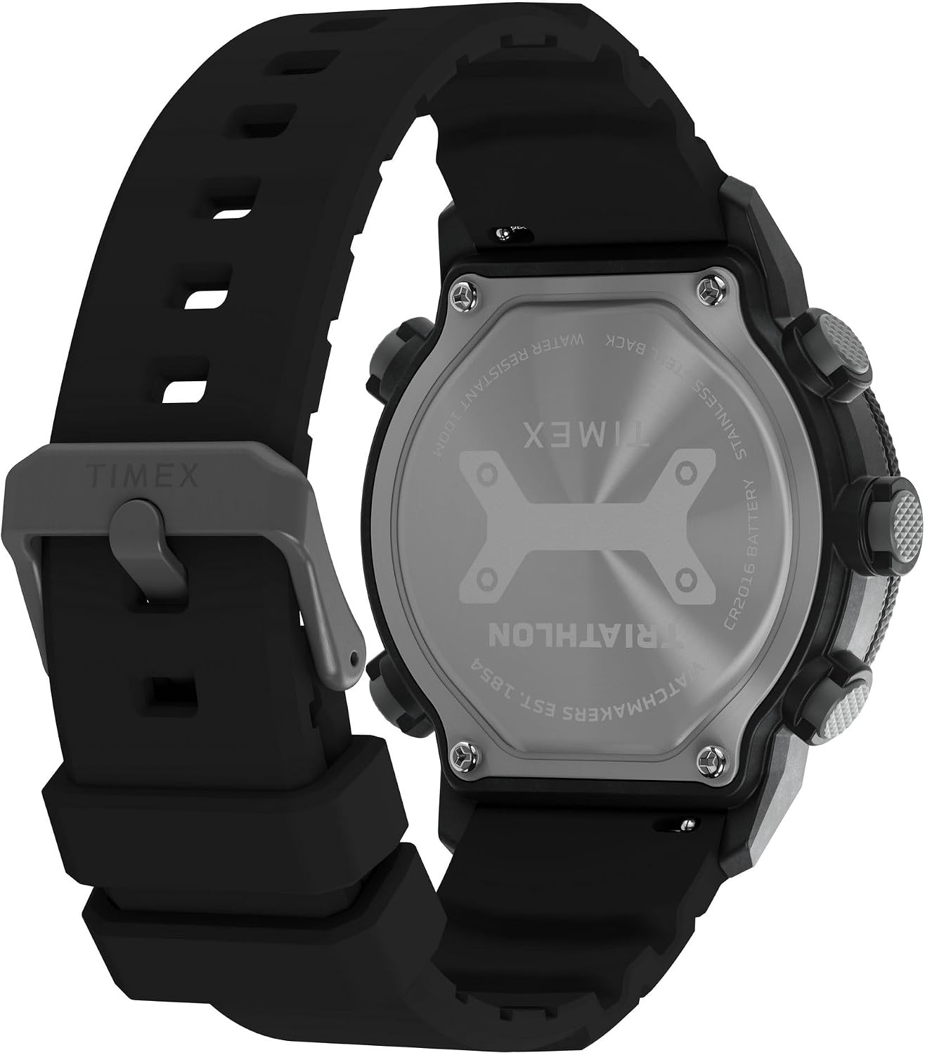 image:imageTimex Mens Triathlon 44mm WatchBlackBlackDigital