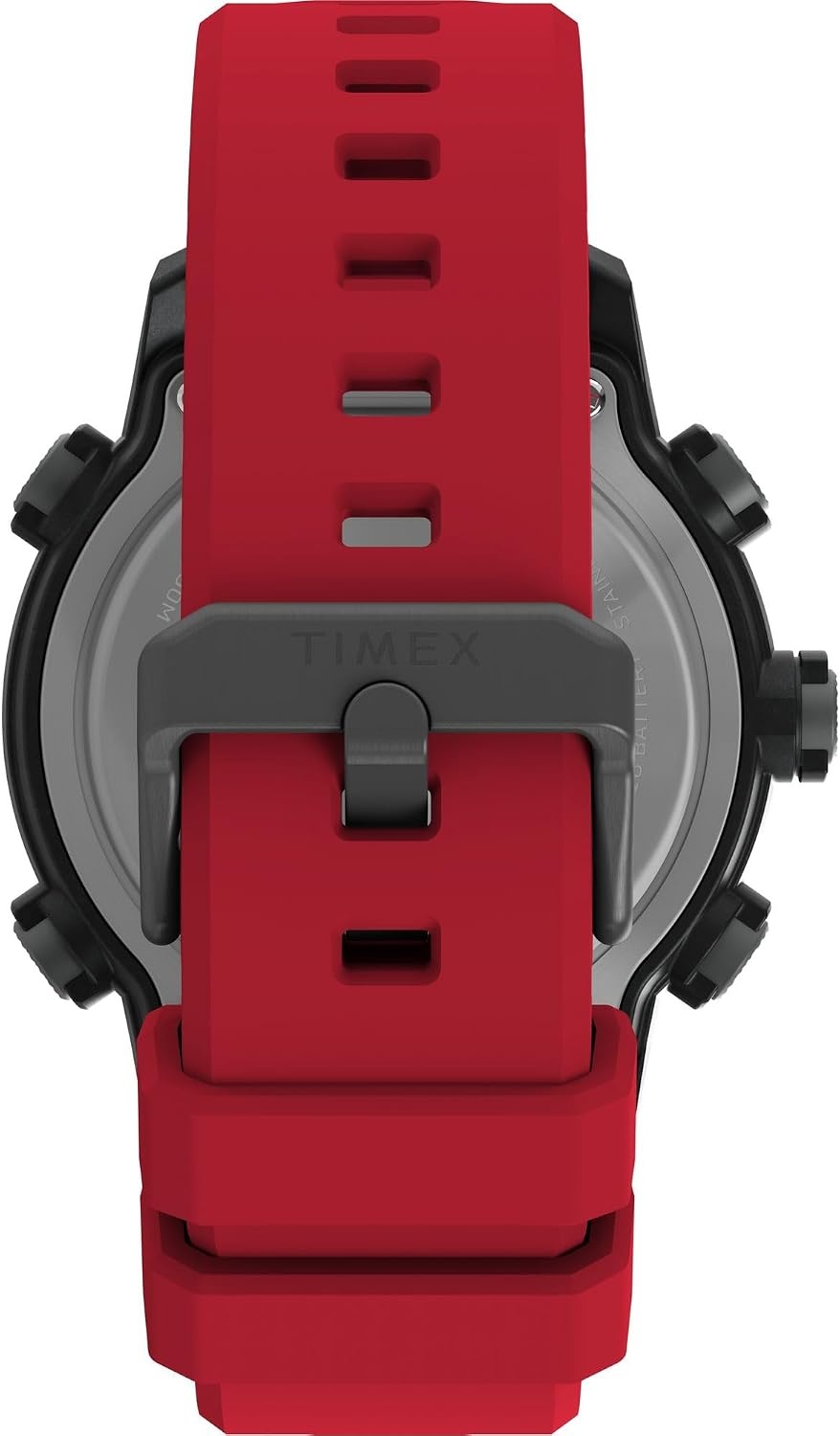 image:imageTimex Mens Triathlon 44mm WatchBlackRedDigital