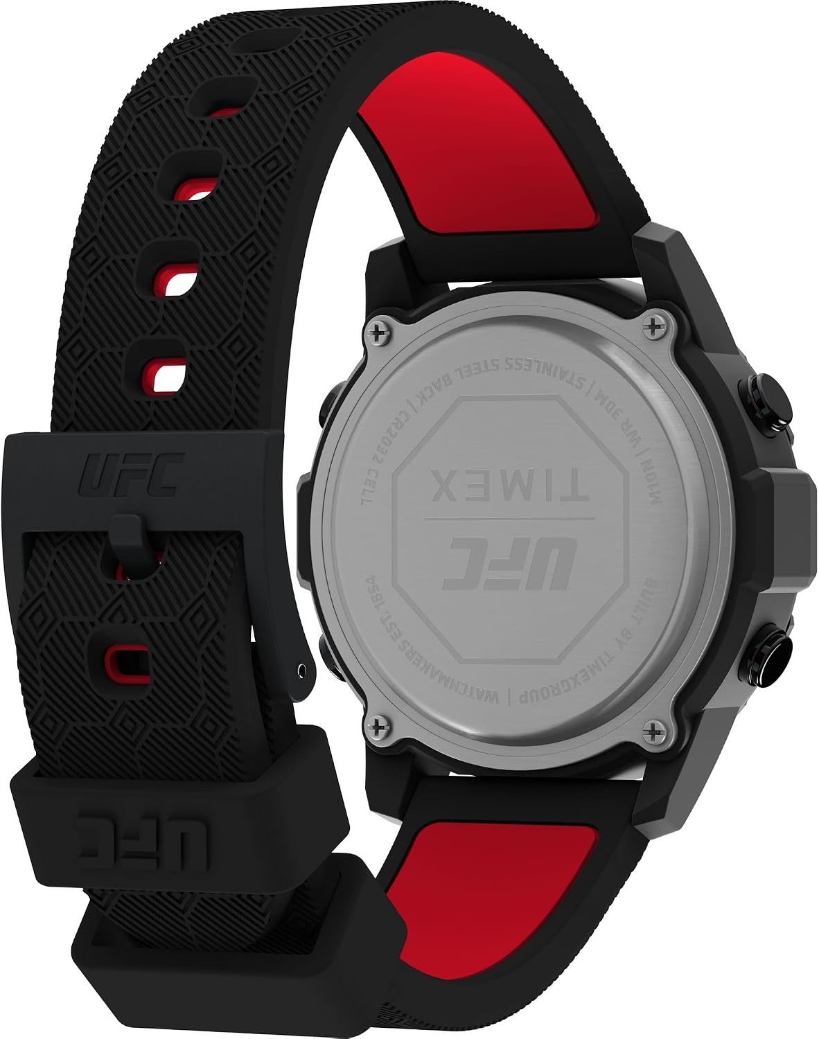 image:imageTimex Mens UFC Brawler 43mm Watch Black Strap Digital Dial Black CaseBlackBlackDigital