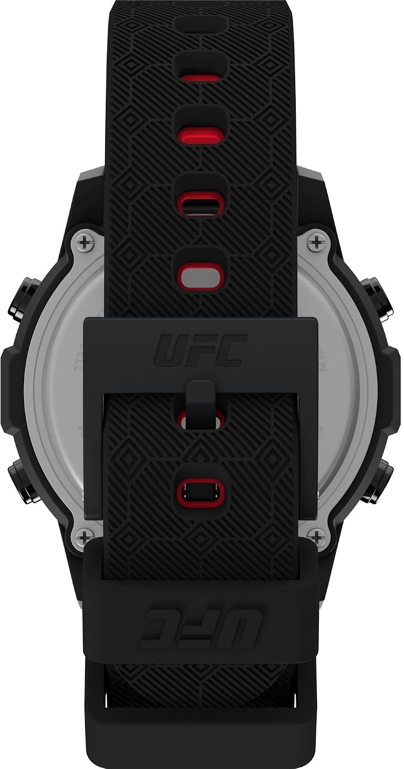 image:imageTimex Mens UFC Brawler 43mm Watch Black Strap Digital Dial Black CaseBlackBlackDigital