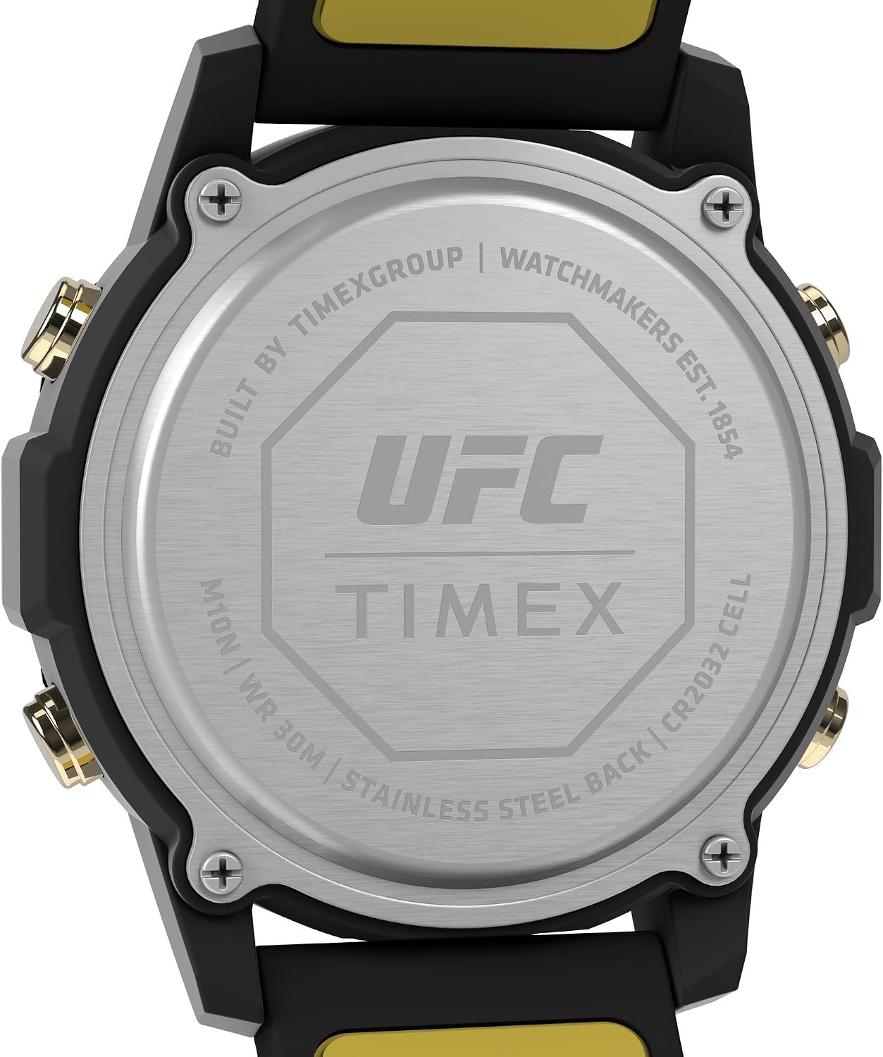 image:imageTimex Mens UFC Brawler 43mm Watch Black Strap Digital Dial Black CaseBlackBlackDigitalYellow