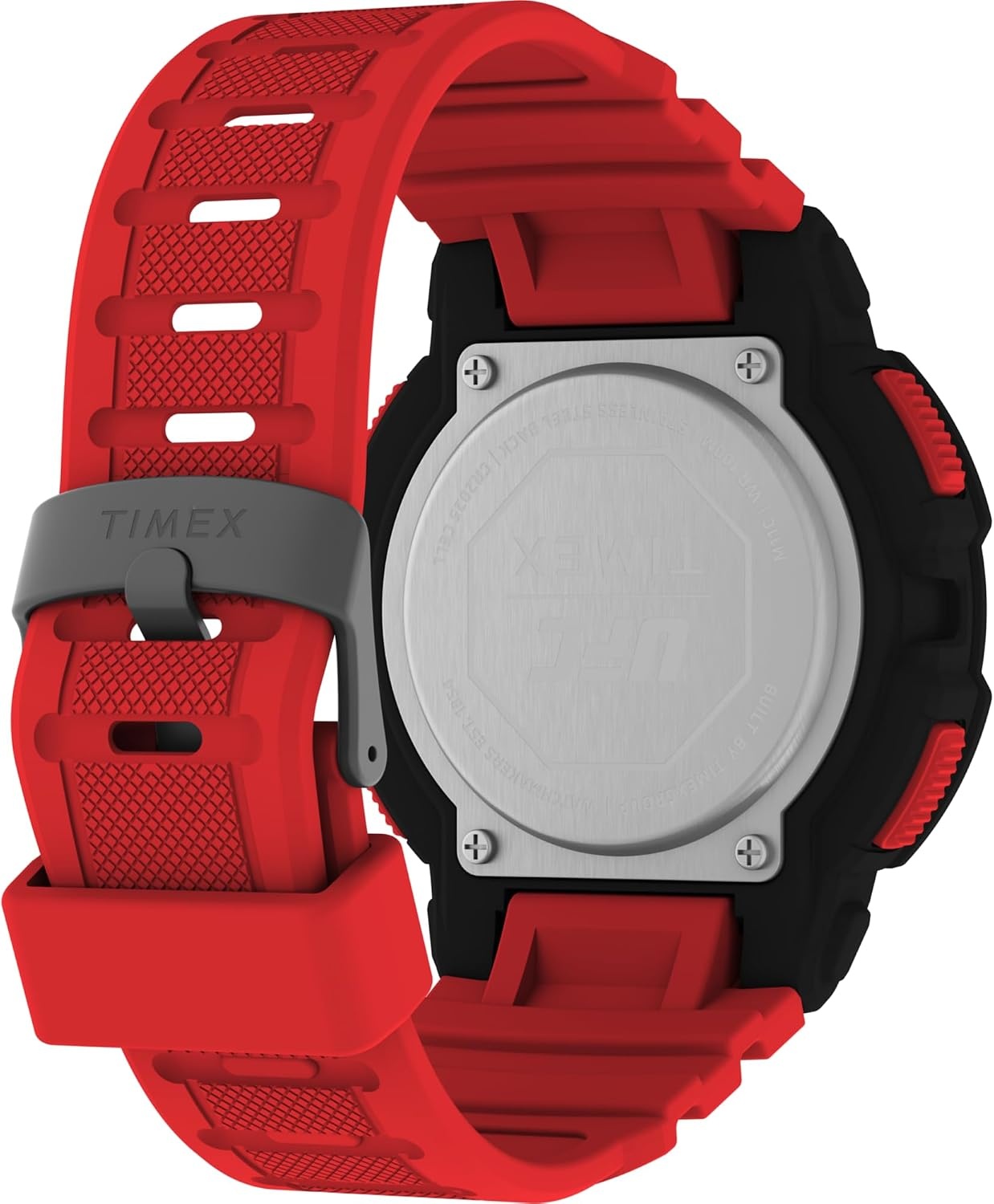 image:imageTimex Mens UFC Rumble 50mm Watch Black Strap Digital Dial Black CaseRedDigitalBlack