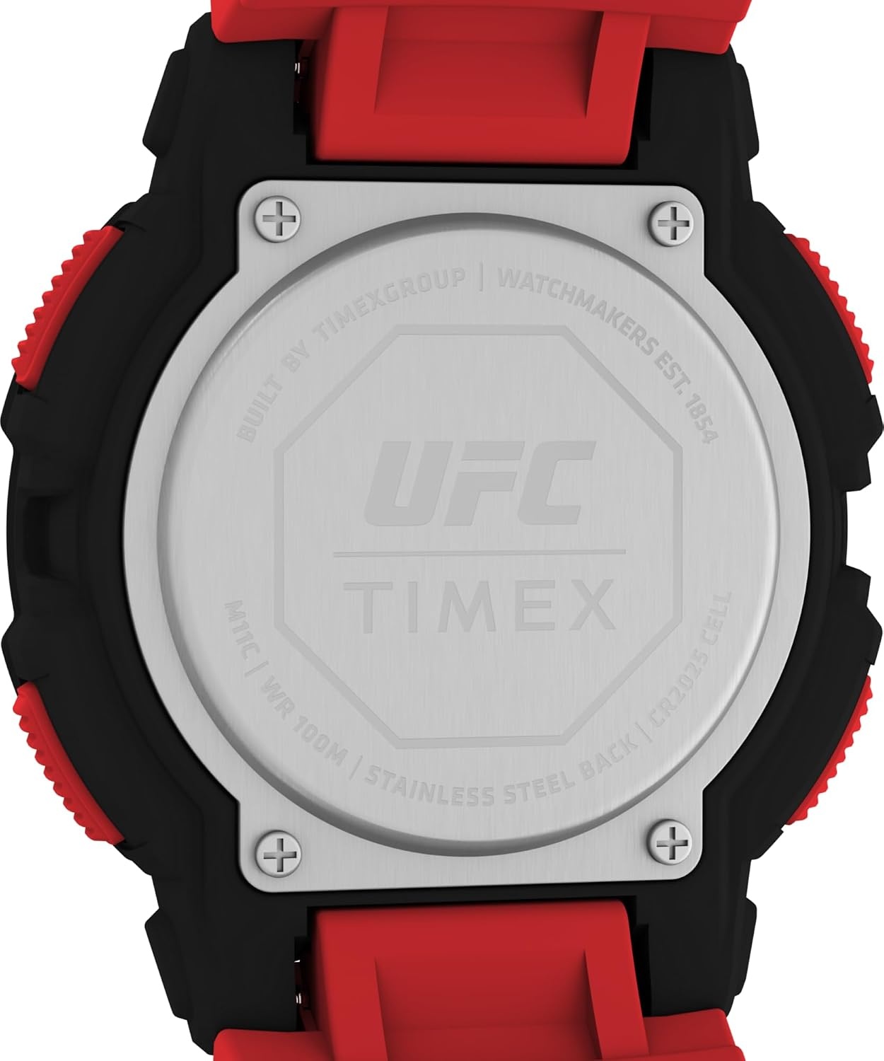 image:imageTimex Mens UFC Rumble 50mm Watch Black Strap Digital Dial Black CaseRedDigitalBlack
