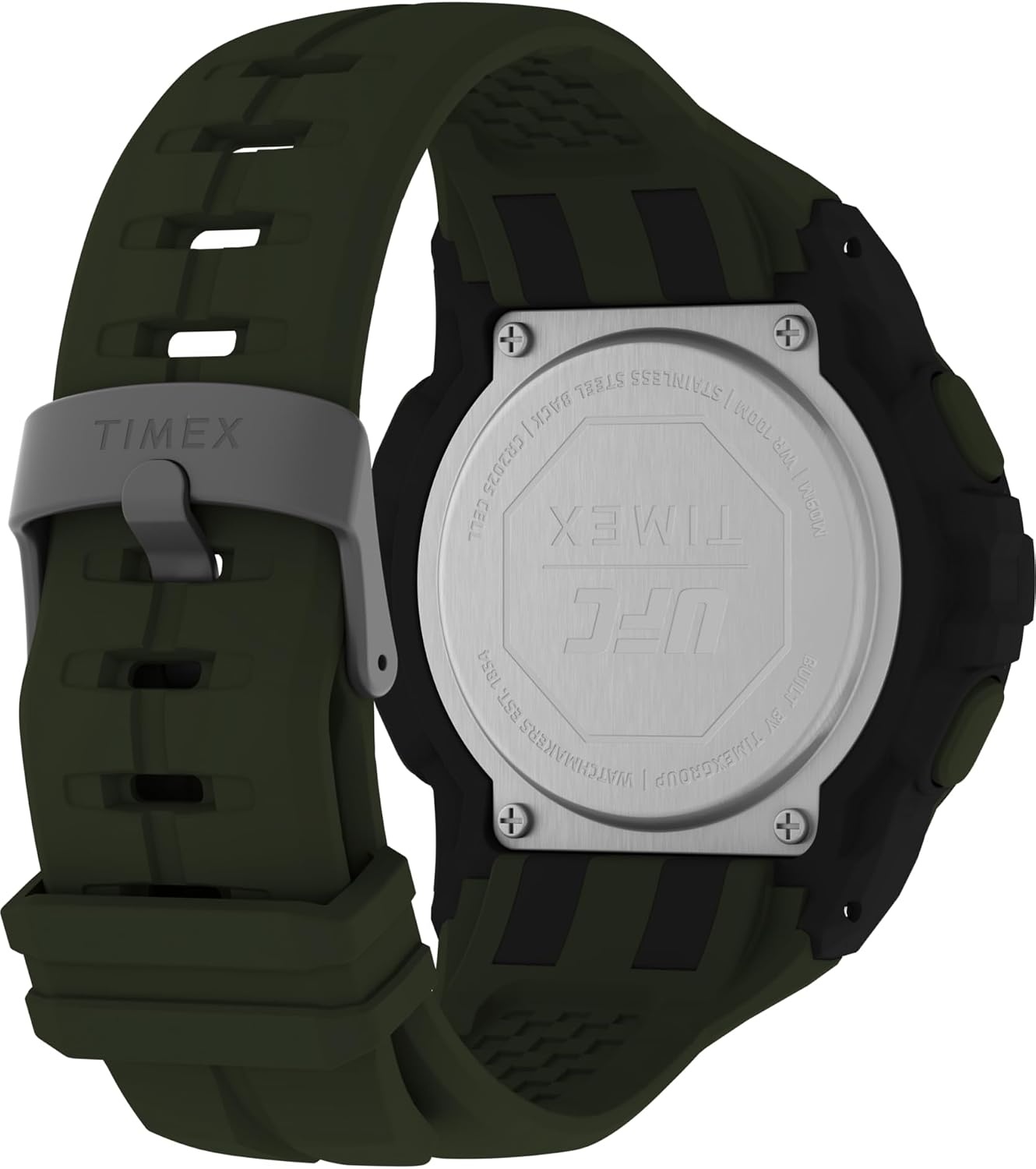 image:imageTimex Mens UFC Rush 52mm Watch Black Strap Digital Dial Black CaseGreenDigitalBlack