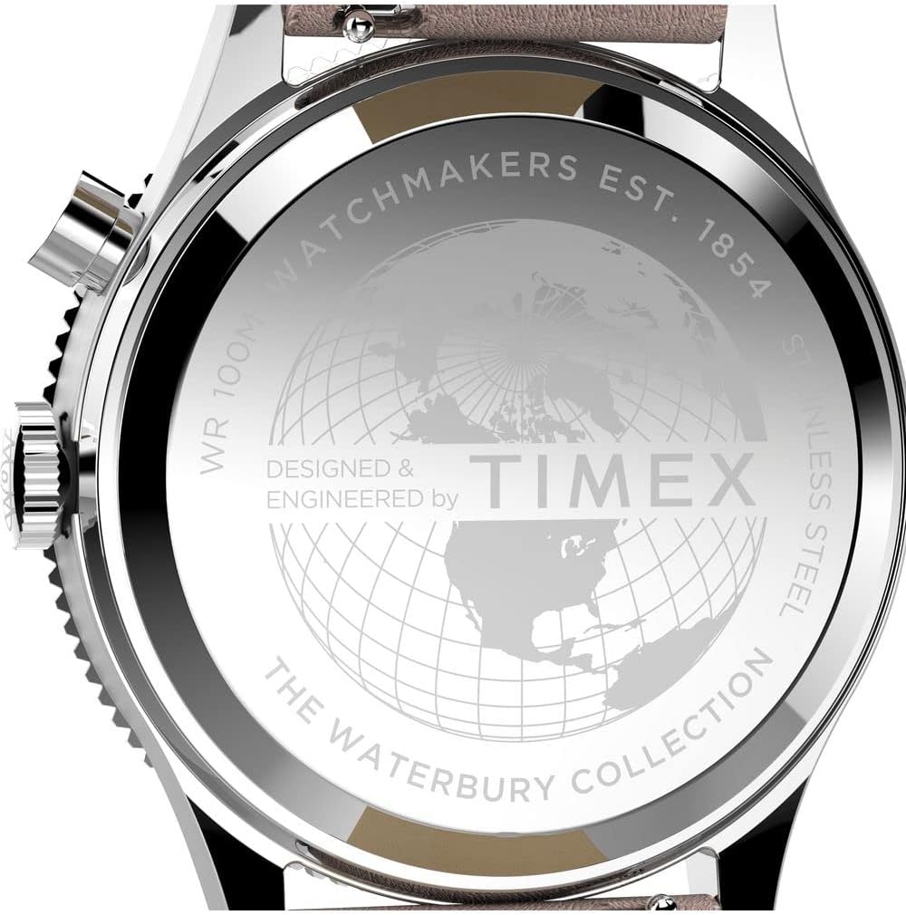image:imageTimex Mens Waterbury 39mm WatchWhiteBlack