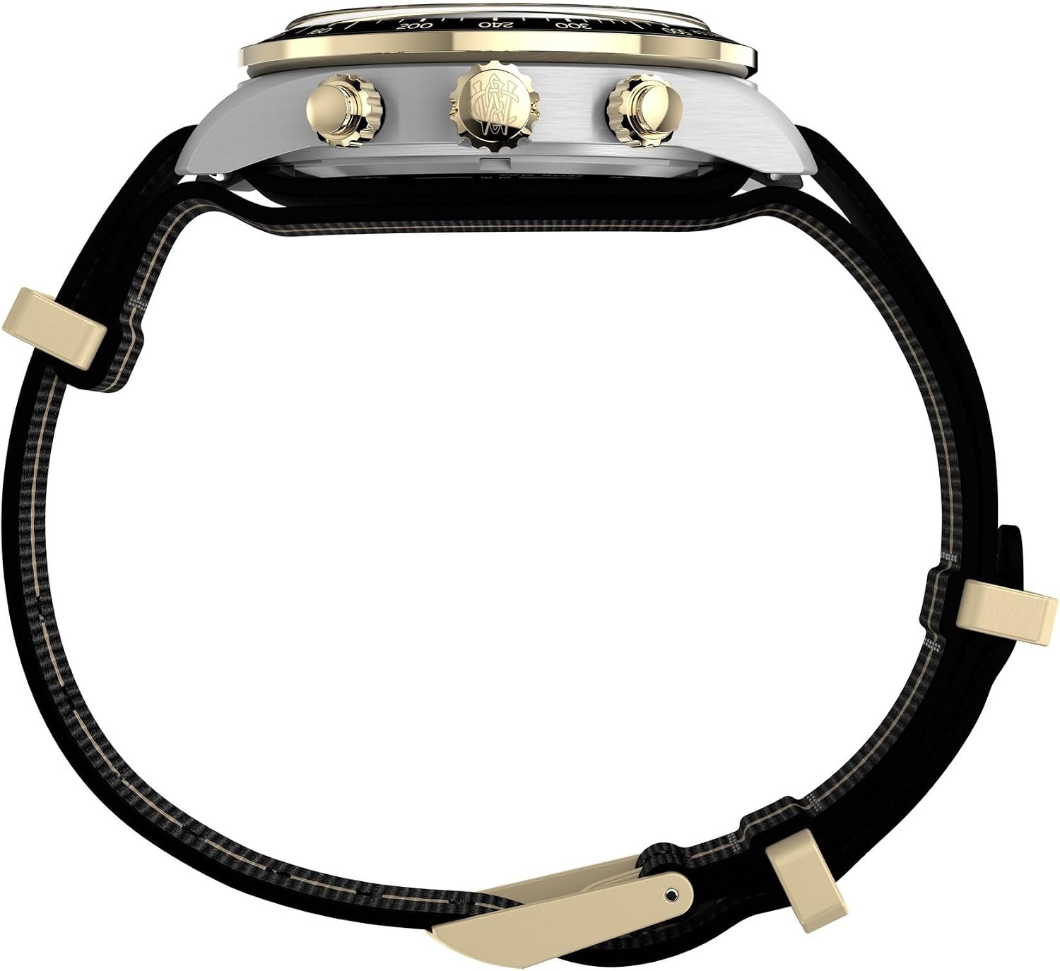image:imageTimex Mens Waterbury Heritage 39mm WatchBlackStainless SteelBlackGoldTone