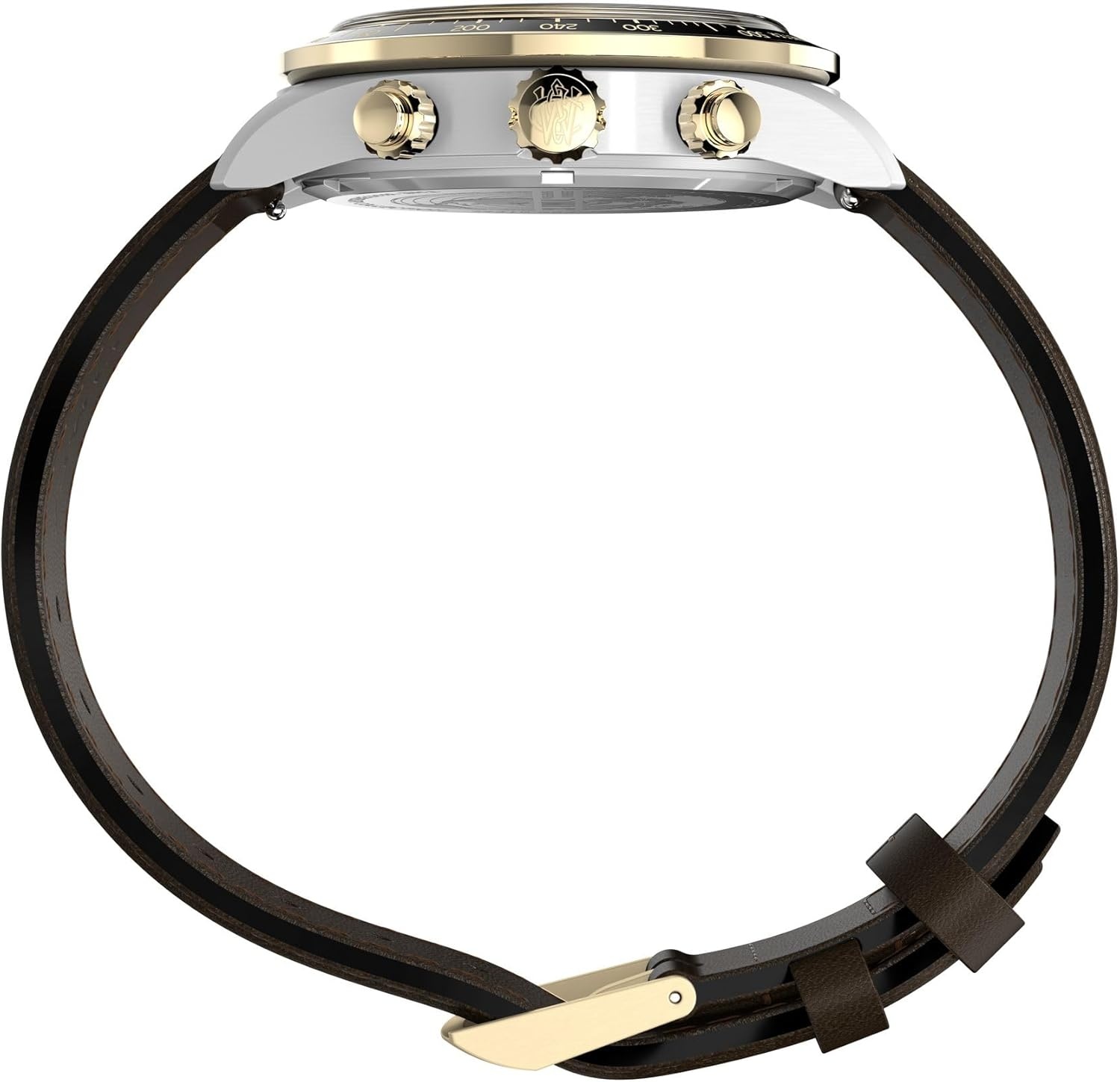 image:imageTimex Mens Waterbury Heritage 39mm WatchBrownStainless SteelBlack