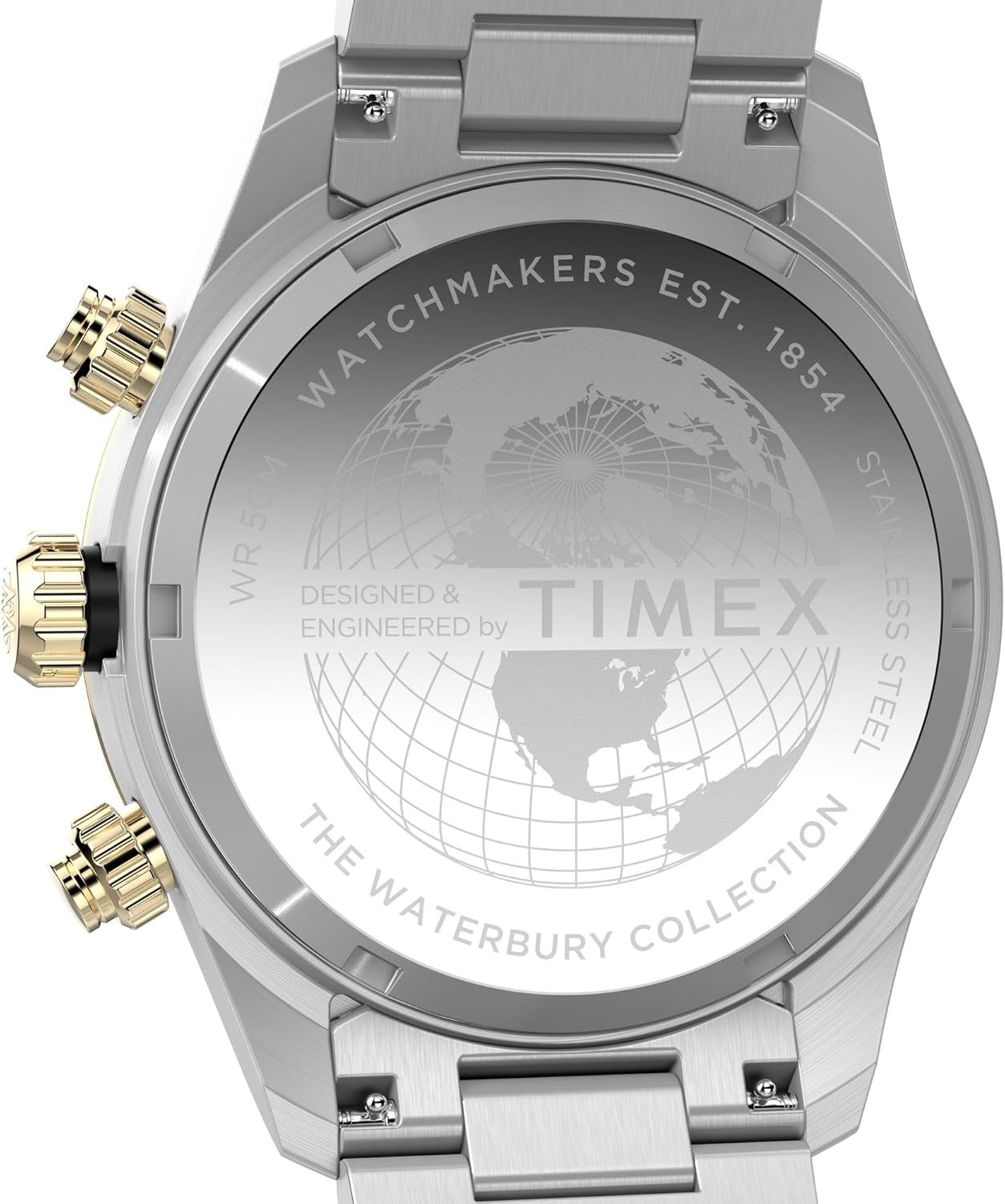 image:imageTimex Mens Waterbury Heritage 39mm WatchStainless SteelStainless SteelBlack