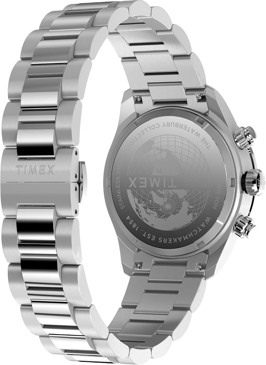 image:imageTimex Mens Waterbury Heritage 39mm WatchStainless SteelStainless SteelSilverTone