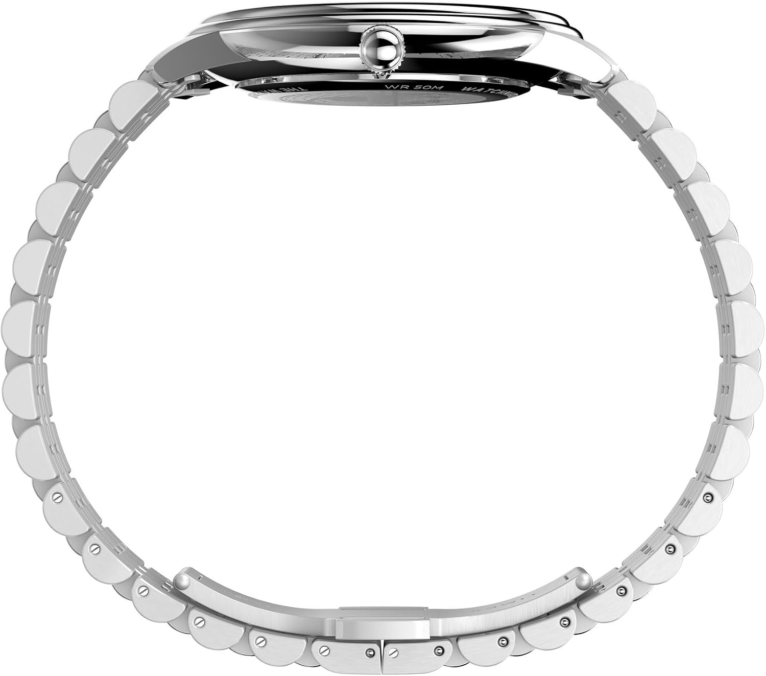 image:imageTimex Mens Waterbury Metropolitan 39mm Watch Stainless Steel Bracelet Black Dial Stainless Steel Case
