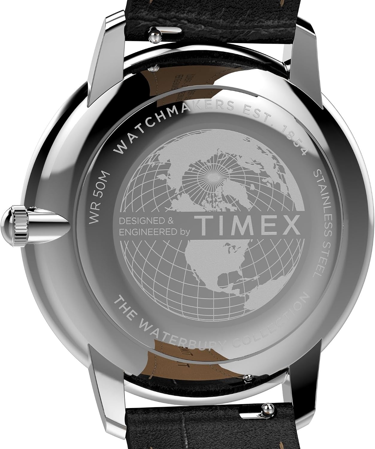 image:imageTimex Mens Waterbury Metropolitan 39mm WatchBlackStainless SteelBlack