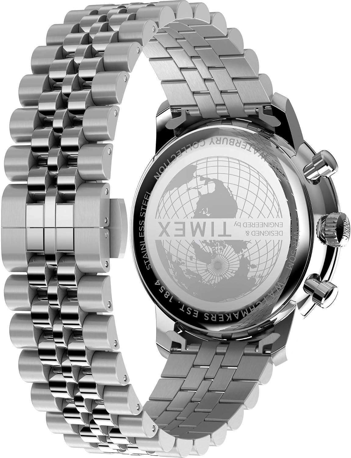 image:imageTimex Mens Waterbury Metropolitan 41mm WatchStainless SteelStainless SteelGreen