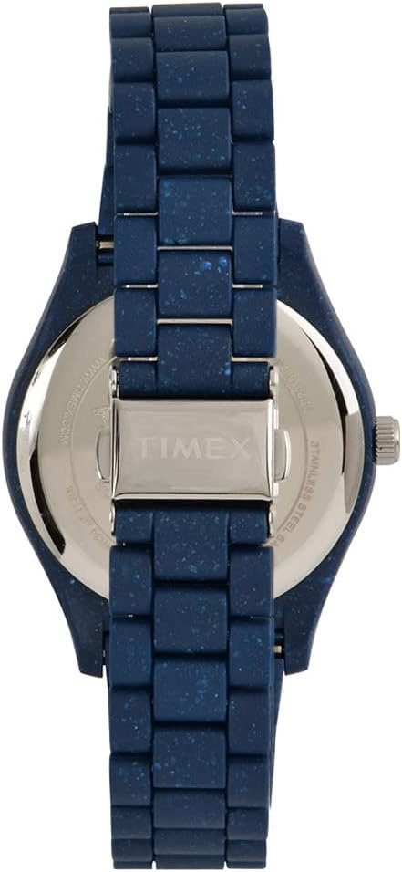 image:imageTimex Mens Waterbury Ocean Recycled Plastic 42mm WatchBluePeanuts