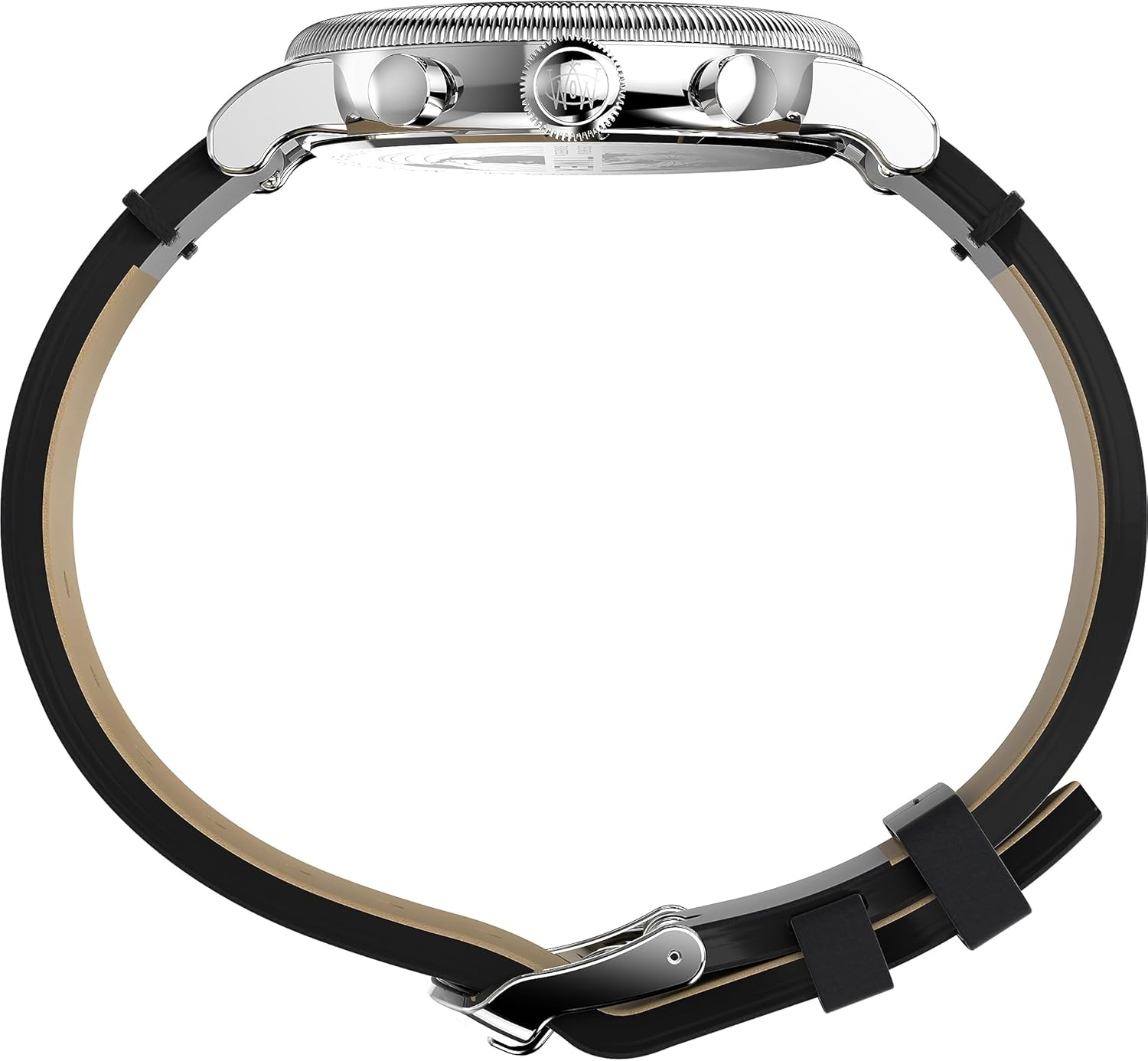image:imageTimex Mens Waterbury Traditional 40mm WatchBlackBlackSilverToneChrono