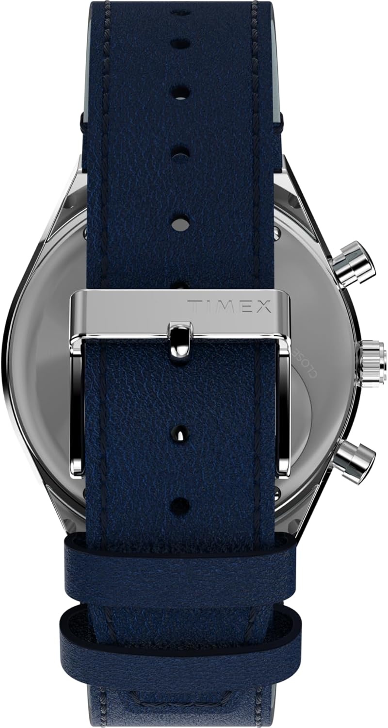 image:imageTimex Q Mens 40mm WatchBlackBlueStainless Steel
