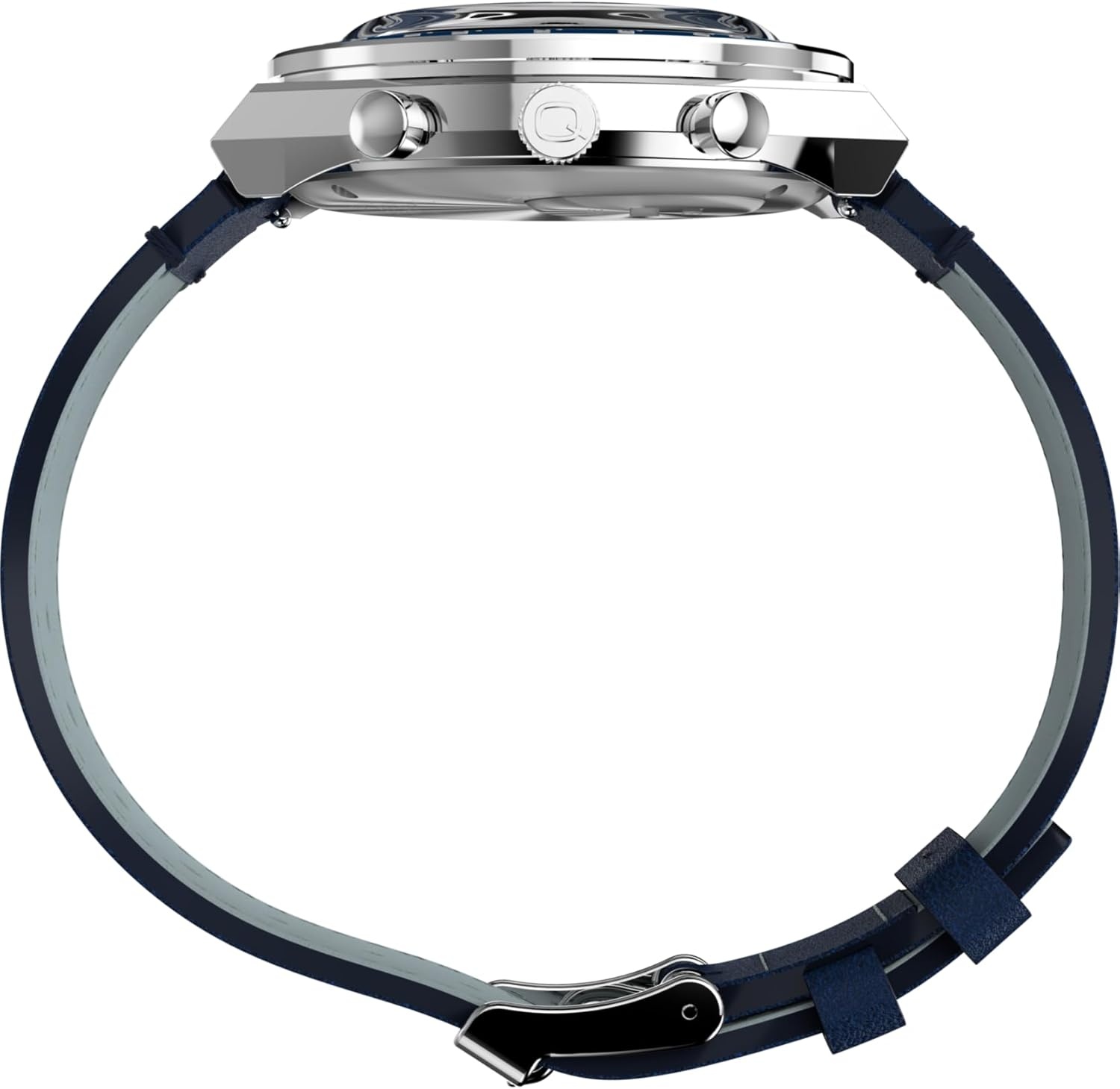 image:imageTimex Q Mens 40mm WatchBlackBlueStainless Steel