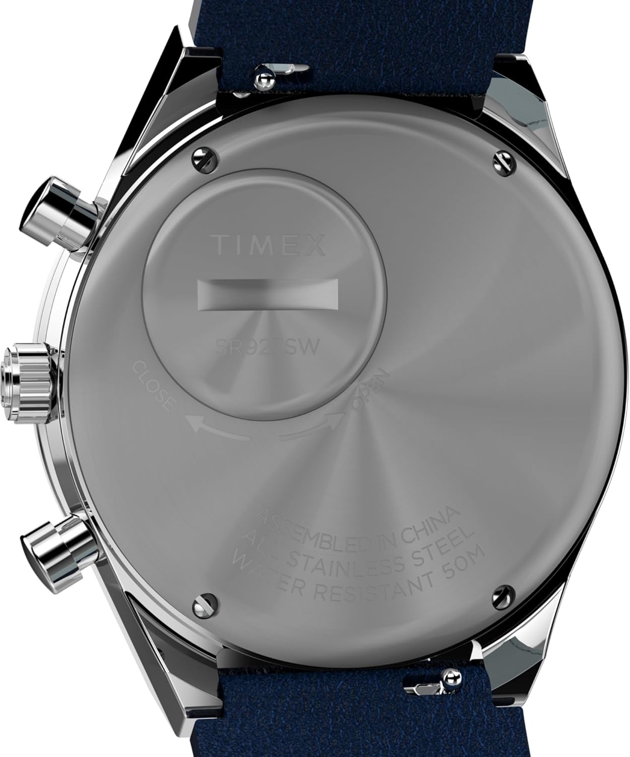 image:imageTimex Q Mens 40mm WatchBlackBlueStainless Steel