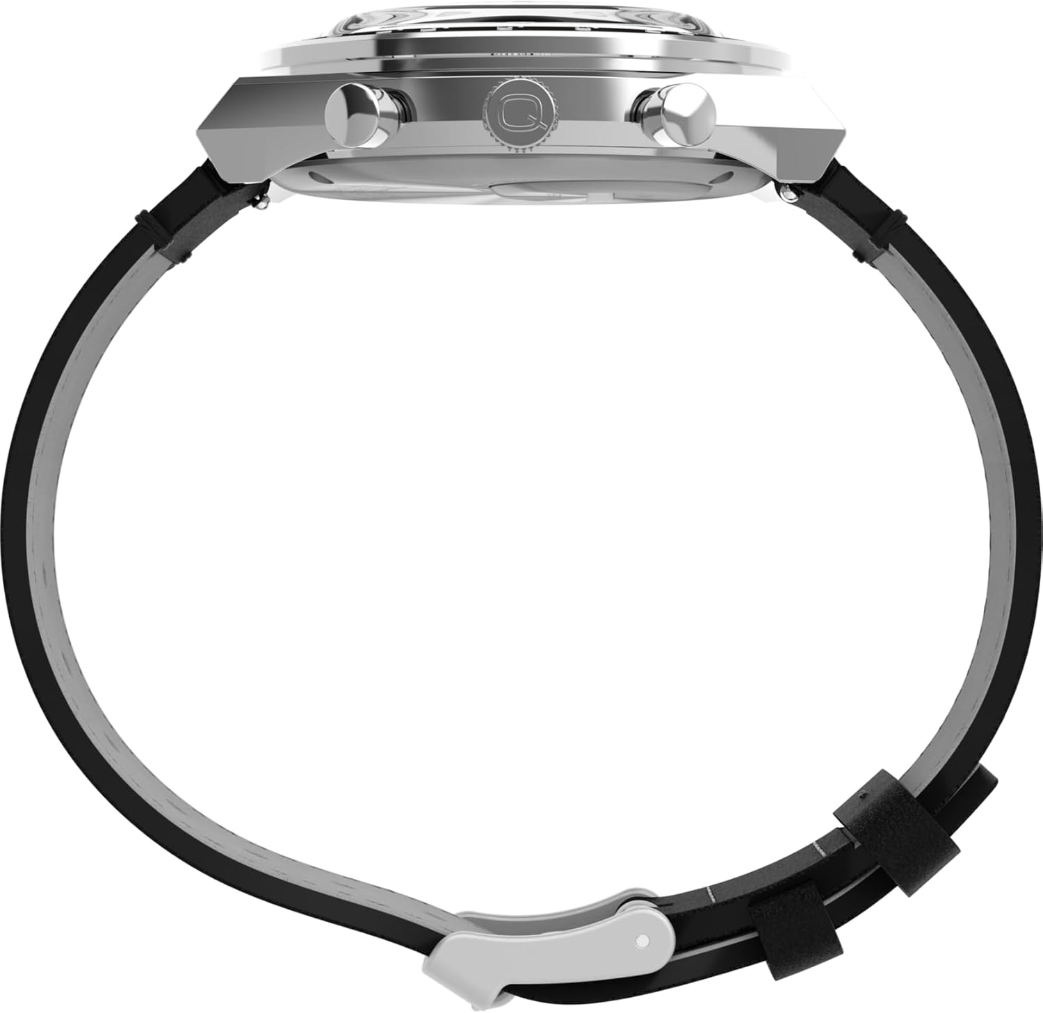 image:imageTimex Q Mens 40mm WatchBlackWhiteStainless Steel