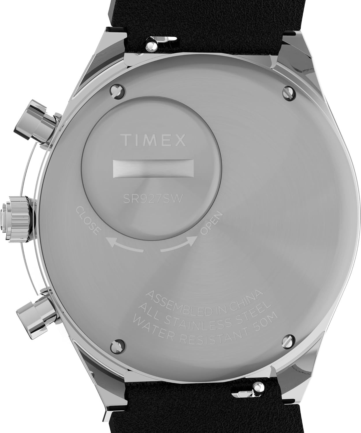 image:imageTimex Q Mens 40mm WatchBlackWhiteStainless Steel