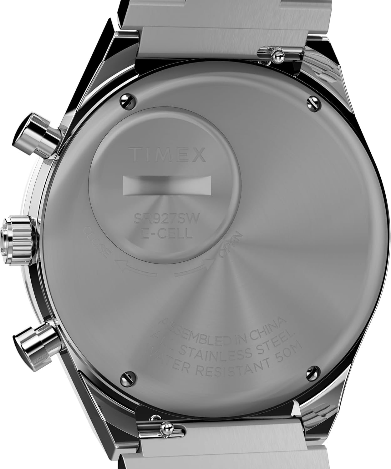 image:imageTimex Q Mens 40mm WatchStainless SteelWhiteStainless SteelBlack