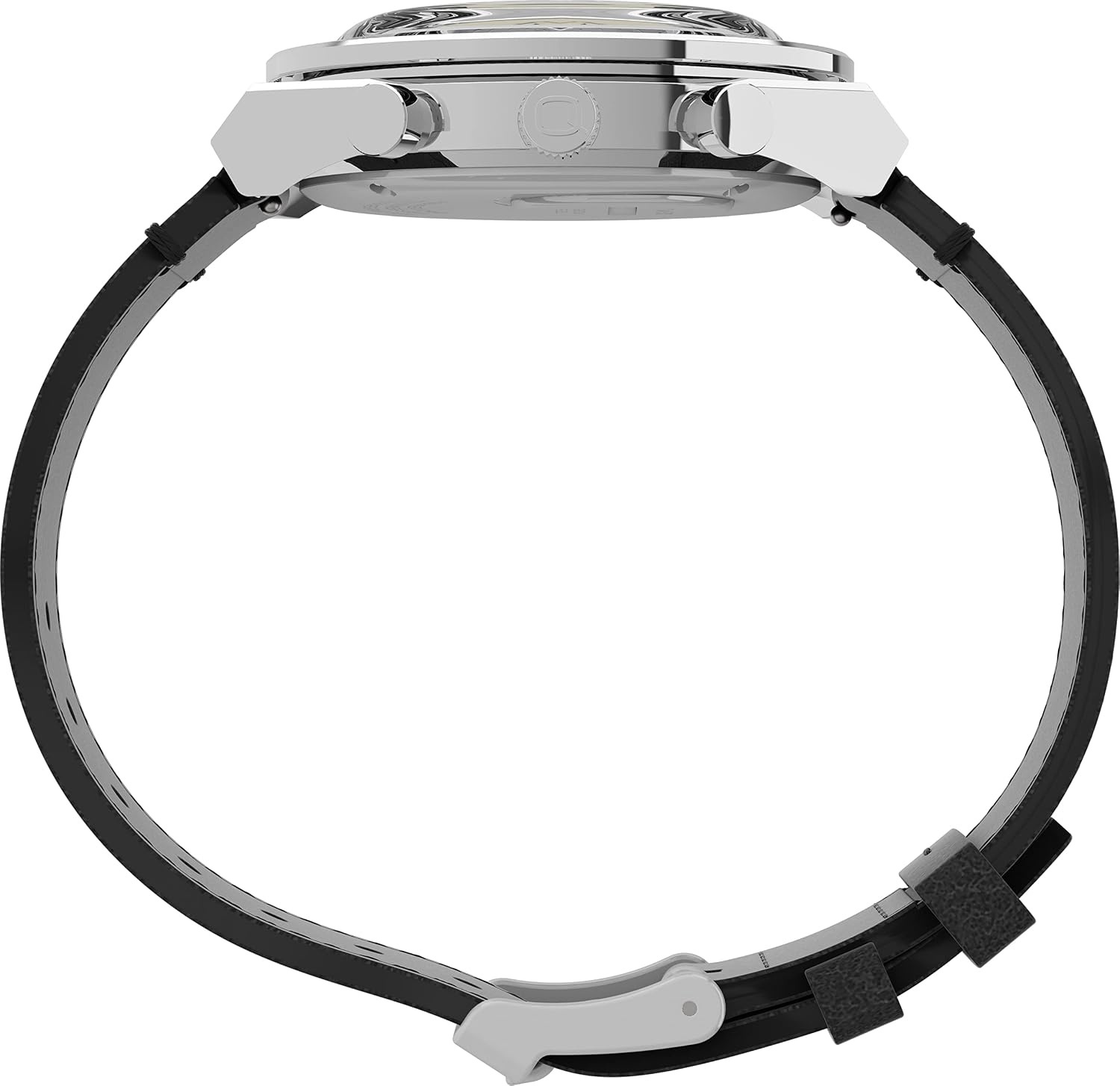 image:imageTimex Q MensBlackBlackStainless Steel