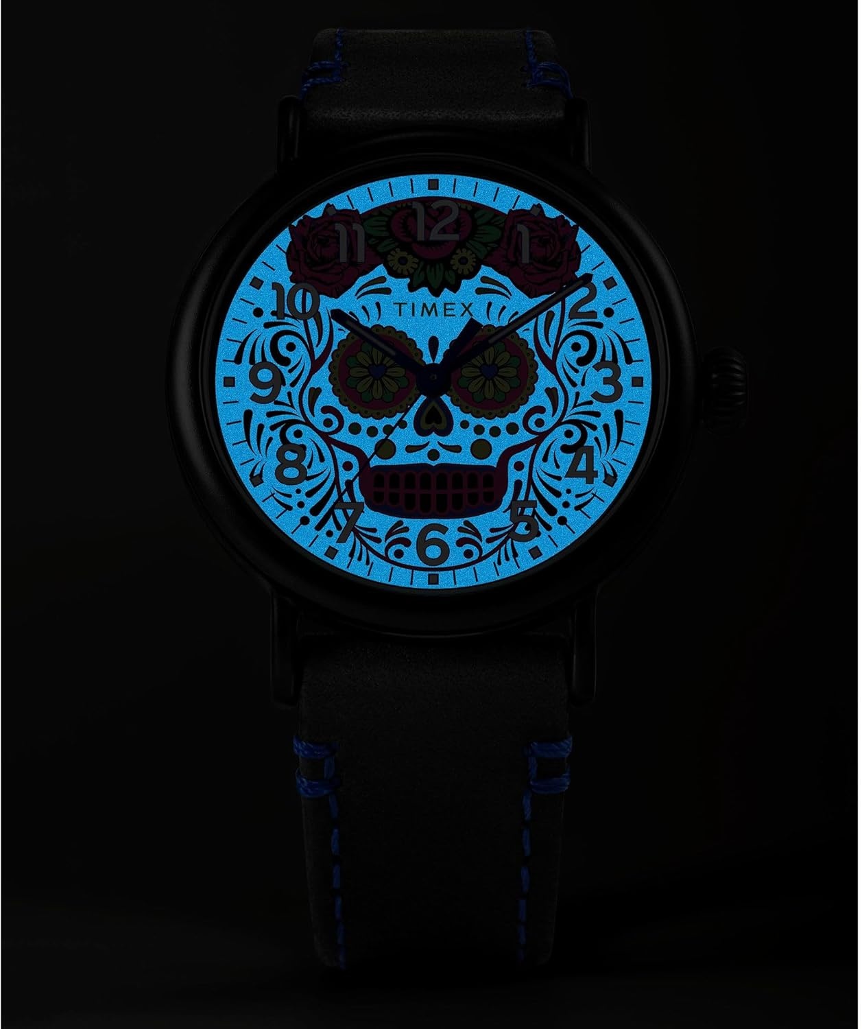 image:imageTimex Standard 3Hand 40mm Mens Analog Watch INDIGLO Backlight and Luminous Hands Adjustable and Durable Strap 50M Water ResistanceBlackBlackBlack