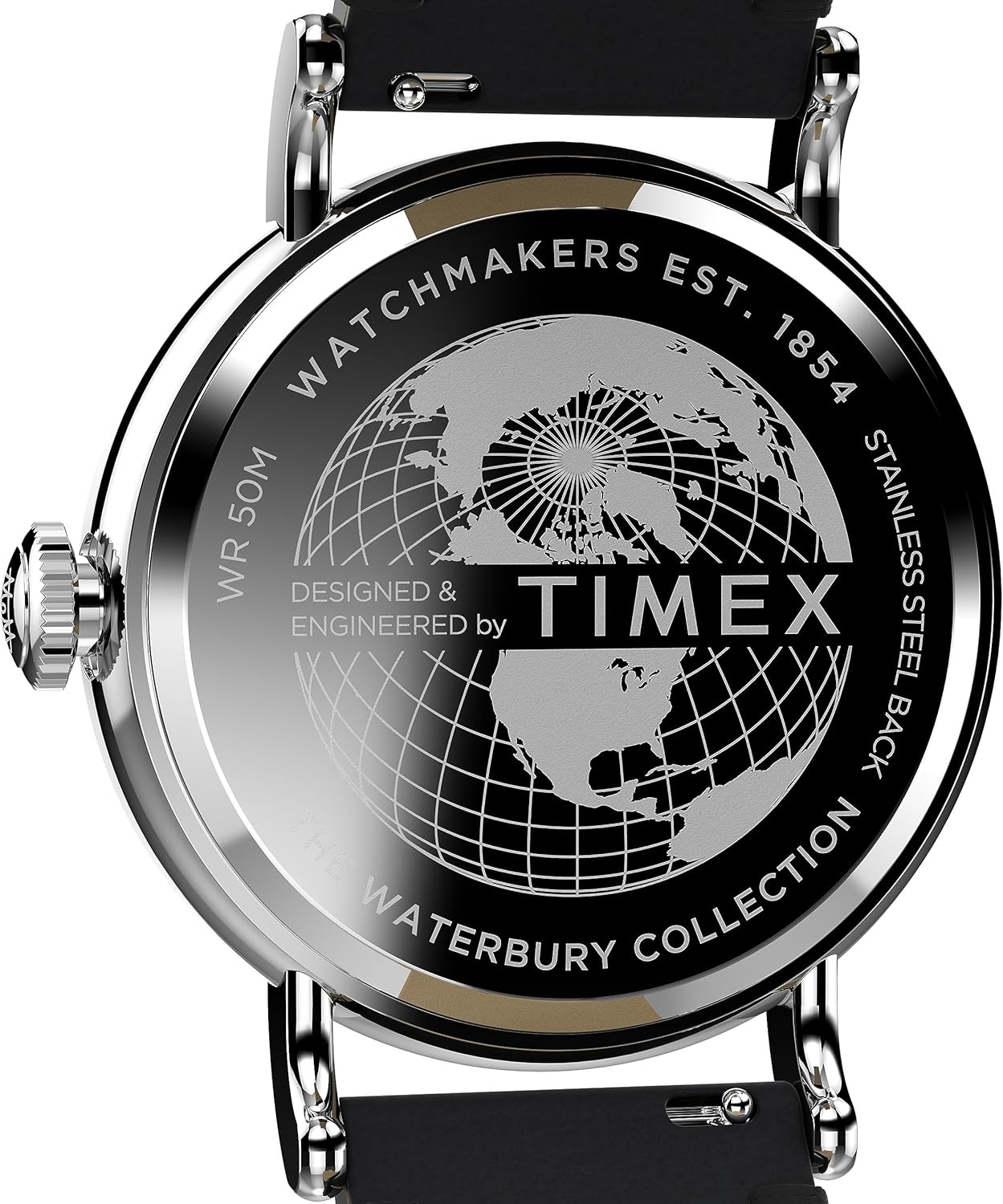 image:imageTimex Standard 3Hand 40mm Mens Analog Watch INDIGLO Backlight and Luminous Hands Adjustable and Durable Strap 50M Water ResistanceBlackSilverToneBlack
