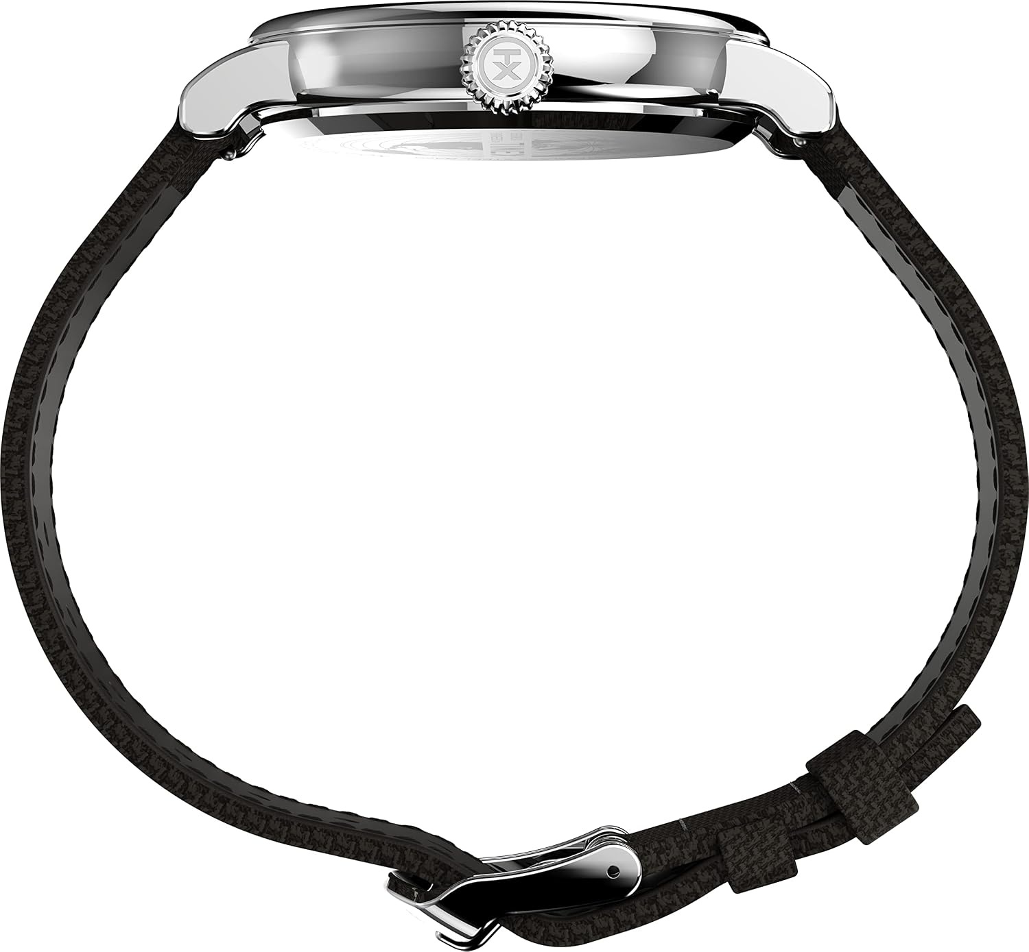 image:imageTimex Standard 3Hand 40mm Mens Analog Watch INDIGLO Backlight and Luminous Hands Adjustable and Durable Strap 50M Water ResistanceBrownSilverToneCream