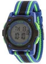 image:imageTimex TIME Machines 29mm Elastic Fabric Kids WatchBlueBlackGreen