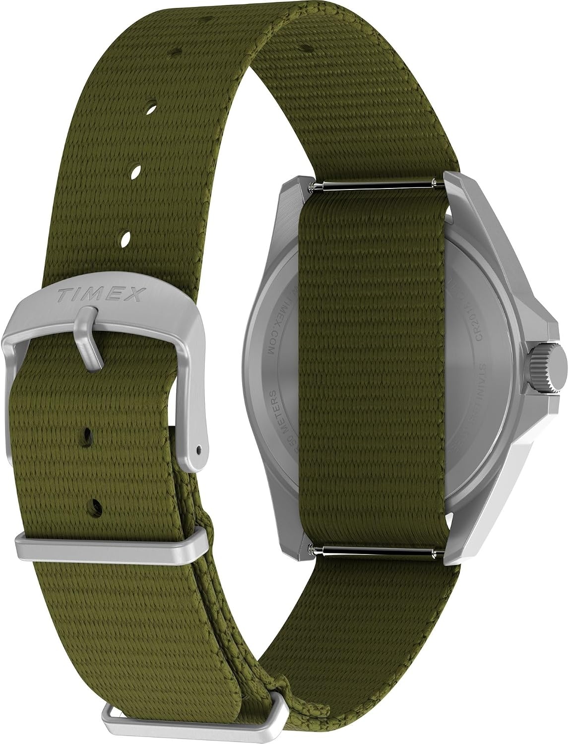 image:imageTimex Unisex Expedition Field 36mm Watch Green Strap Dial SilverTone CaseGreenSilverToneNatural